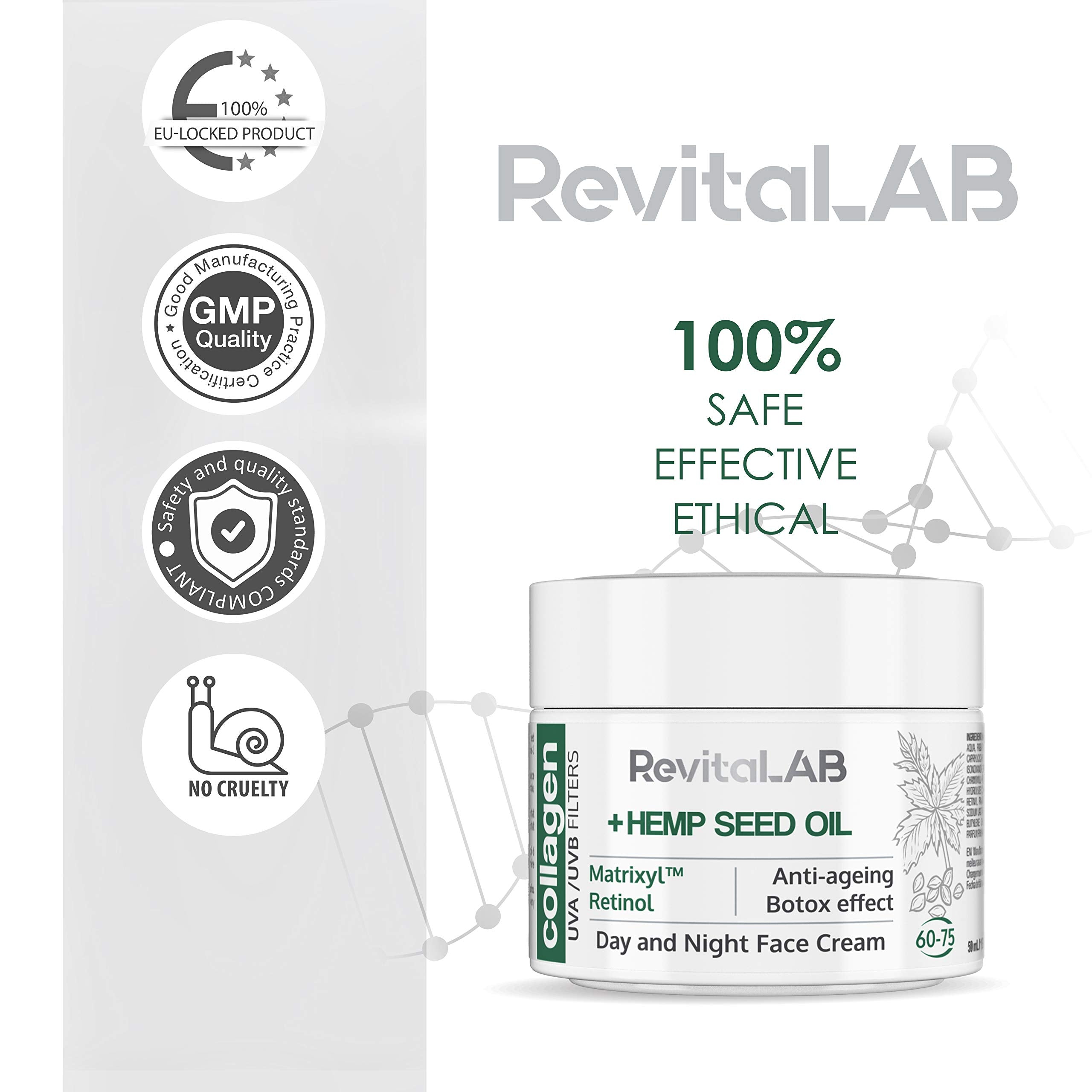 RevitaLAB Day and Night Collagen Anti-Ageing Moisturiser with Hyaluronic Acid 5