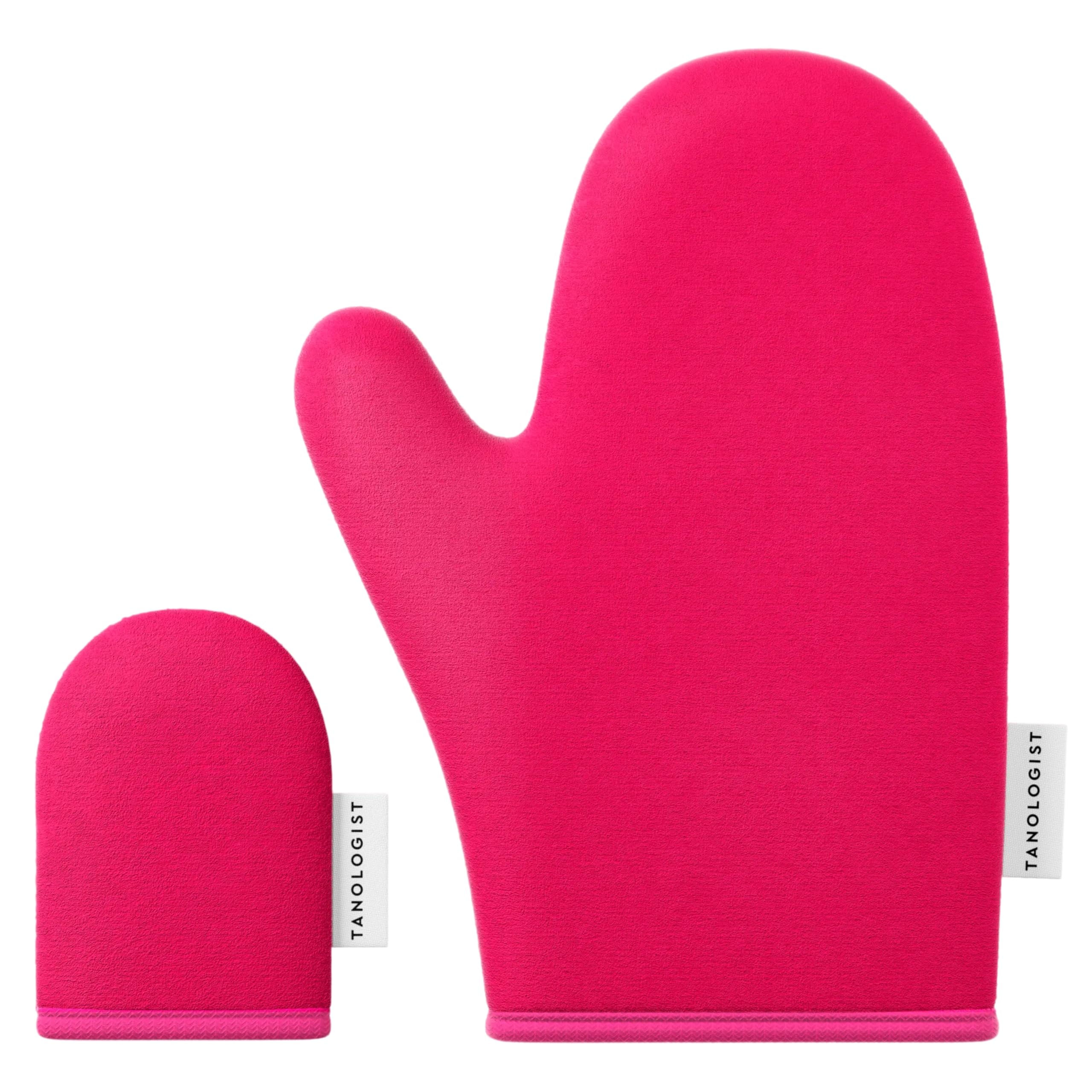 Tanologist Selbstbräunungshandschuh-Duo für Gesicht und Körper, wiederverwendbar und maschinenwaschbar, doppelseitige, weiche Handschuhe, makellose, streifenfreie Bräune, wasserabweisende Barriere, einfache und saubere Anwendung