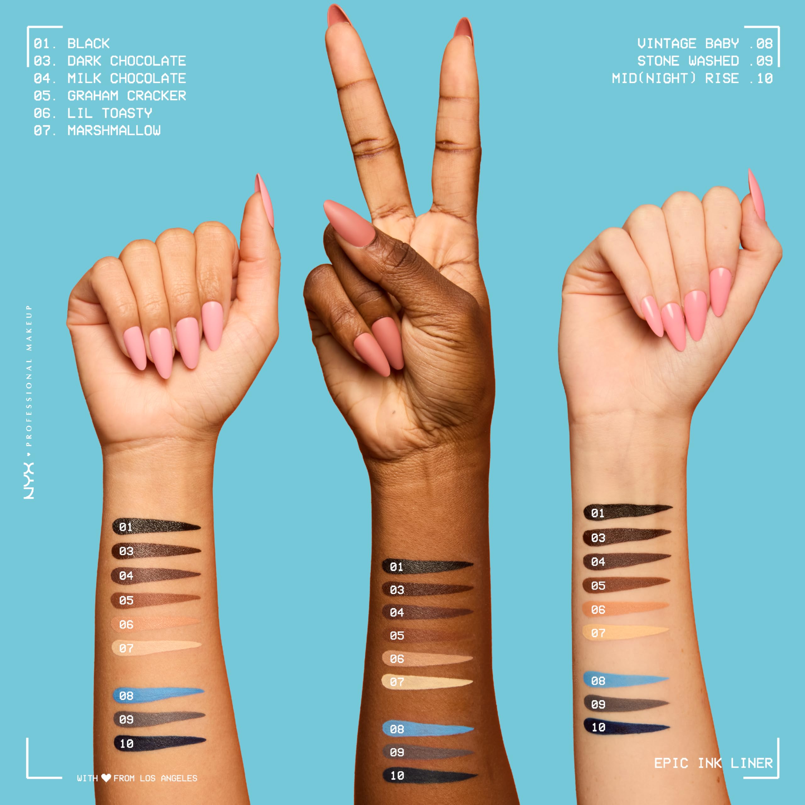 NYX Professional Makeup Epic Ink Liner Waterproof Liquid Eyeliner Pen 6