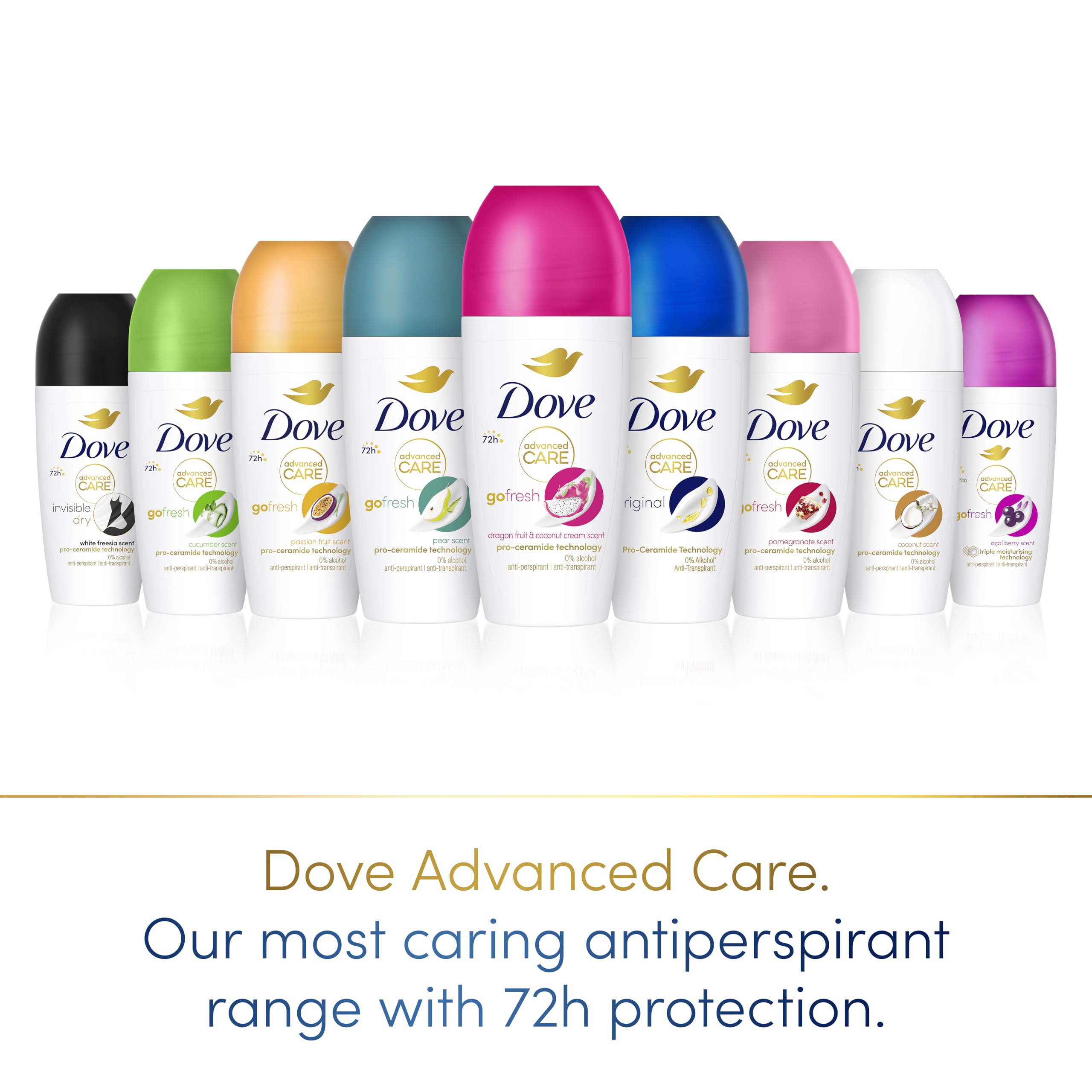 Dove Advanced Care Go Fresh Cucumber Scent Anti-Perspirant Deodorant Roll On 4