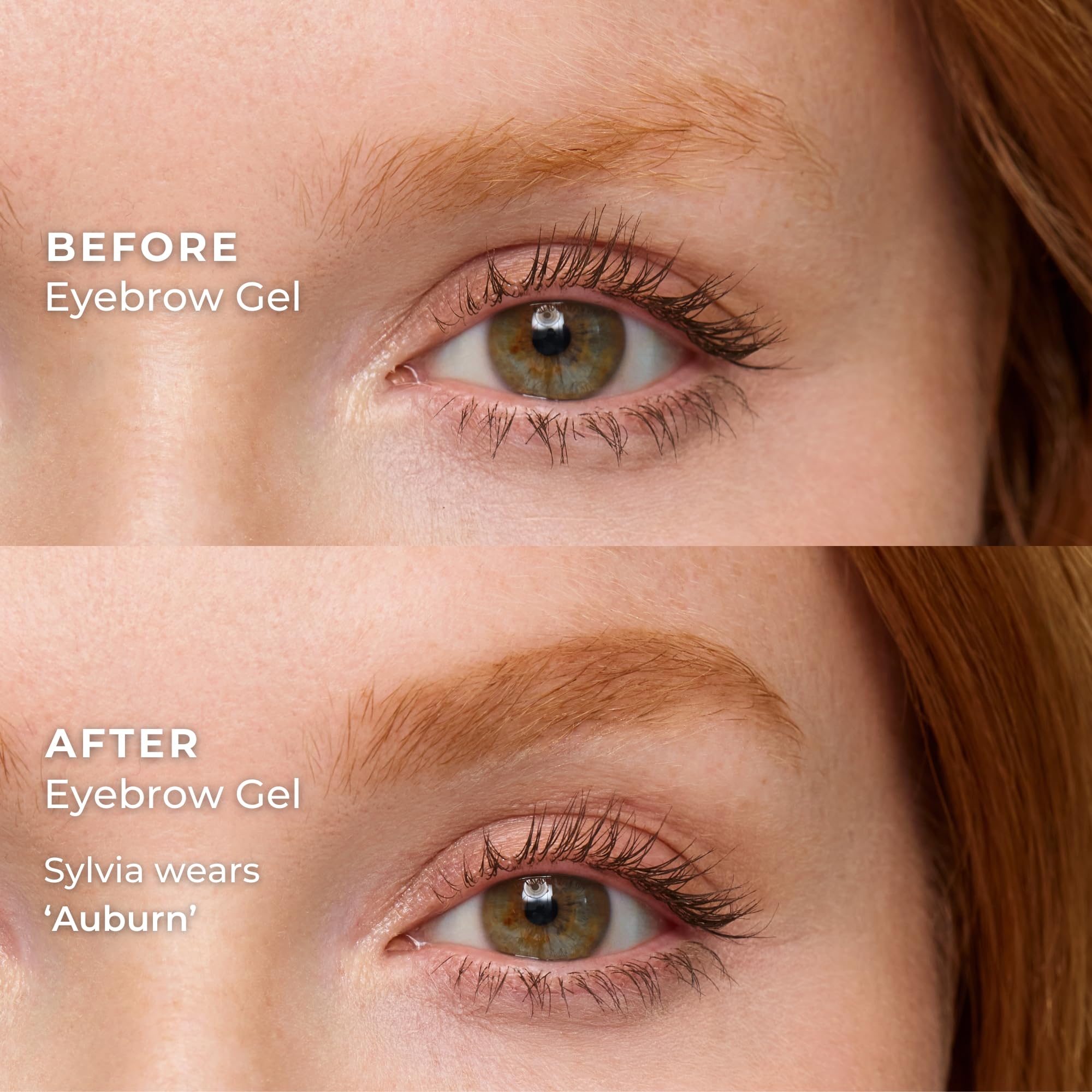WUNDERBROW Eyebrow Gel - Waterproof, Smudgeproof, Long-Lasting Auburn Shade (Vegan & Cruelty-Free)