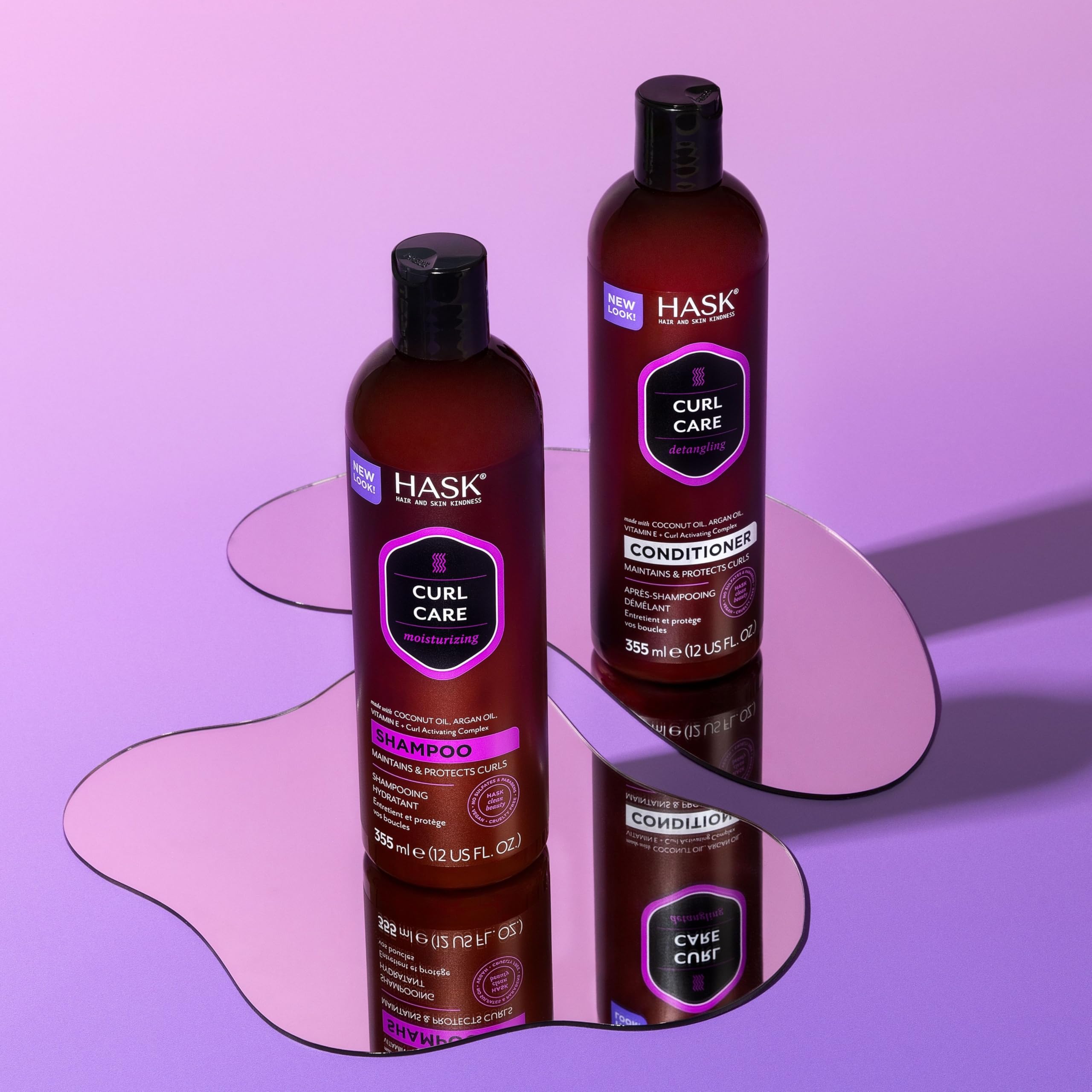 HASK Curl Care Detangling Conditioner with Coconut Oil, Argan Oil & Vitamin E 11