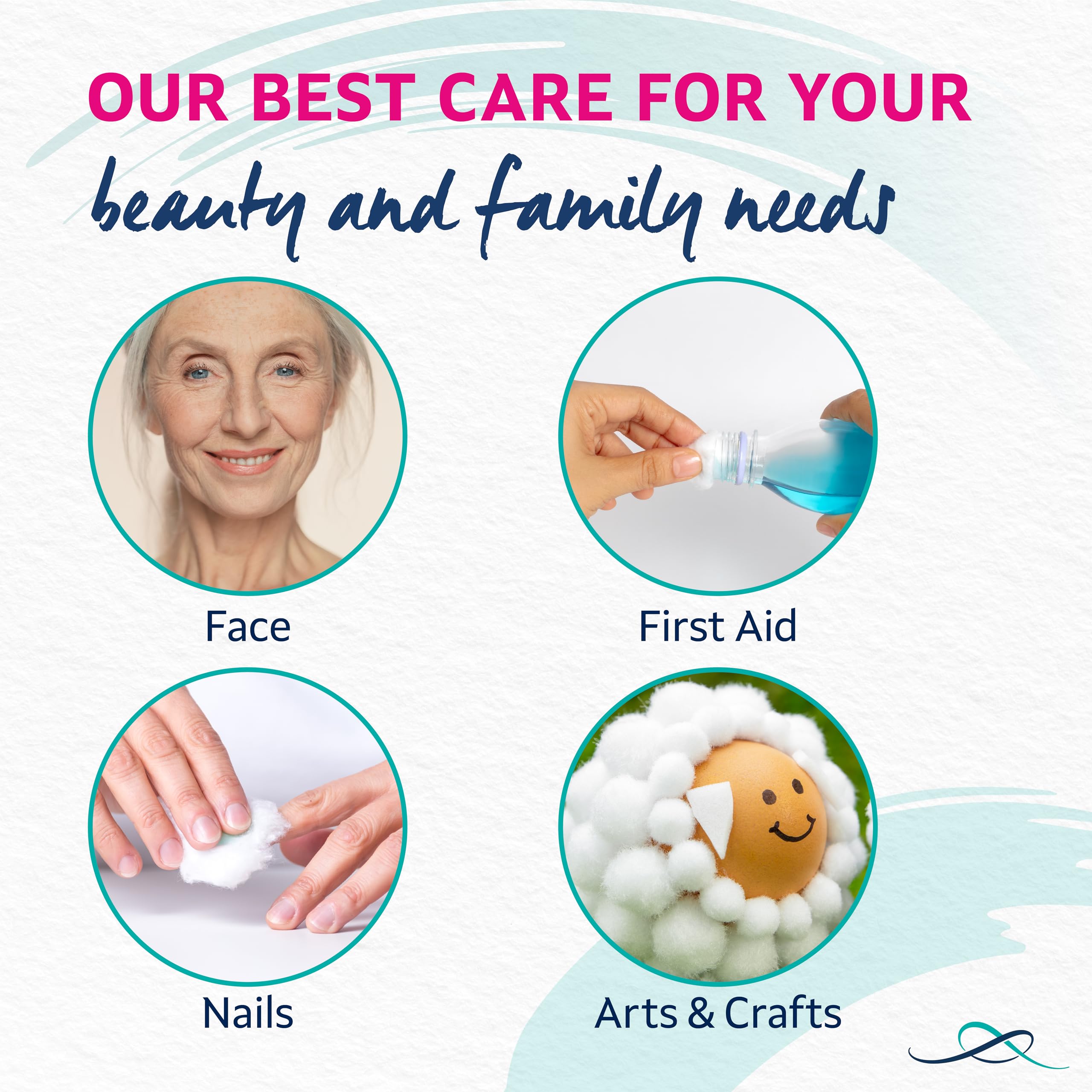 Lil-Lets Certified Organic Cotton Wool Balls, 100 Count, 100% Pure Cotton 4