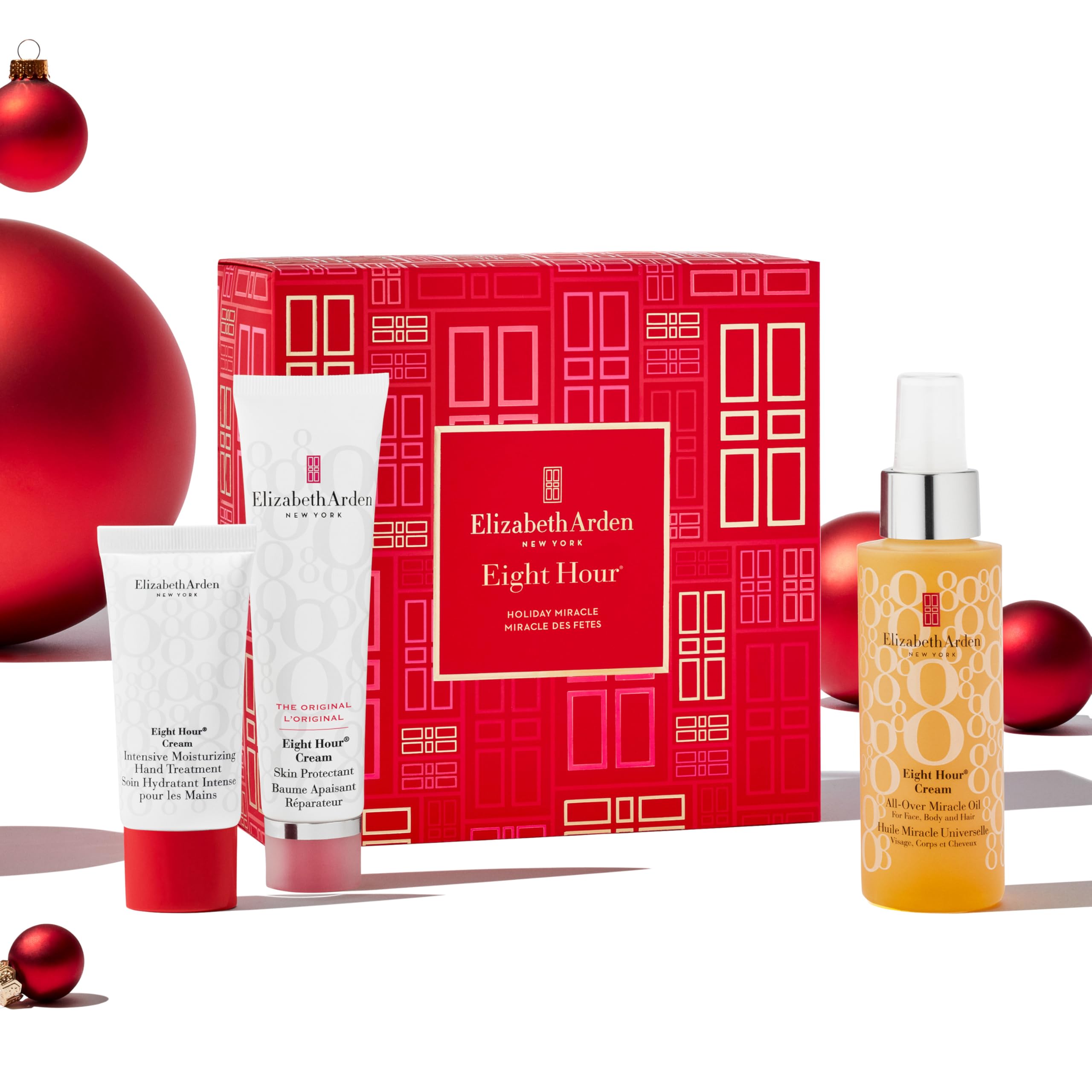 Elizabeth Arden HOLIDAY MIRACLE Eight Hour 3-Piece Gift Set for Daily Hydration
