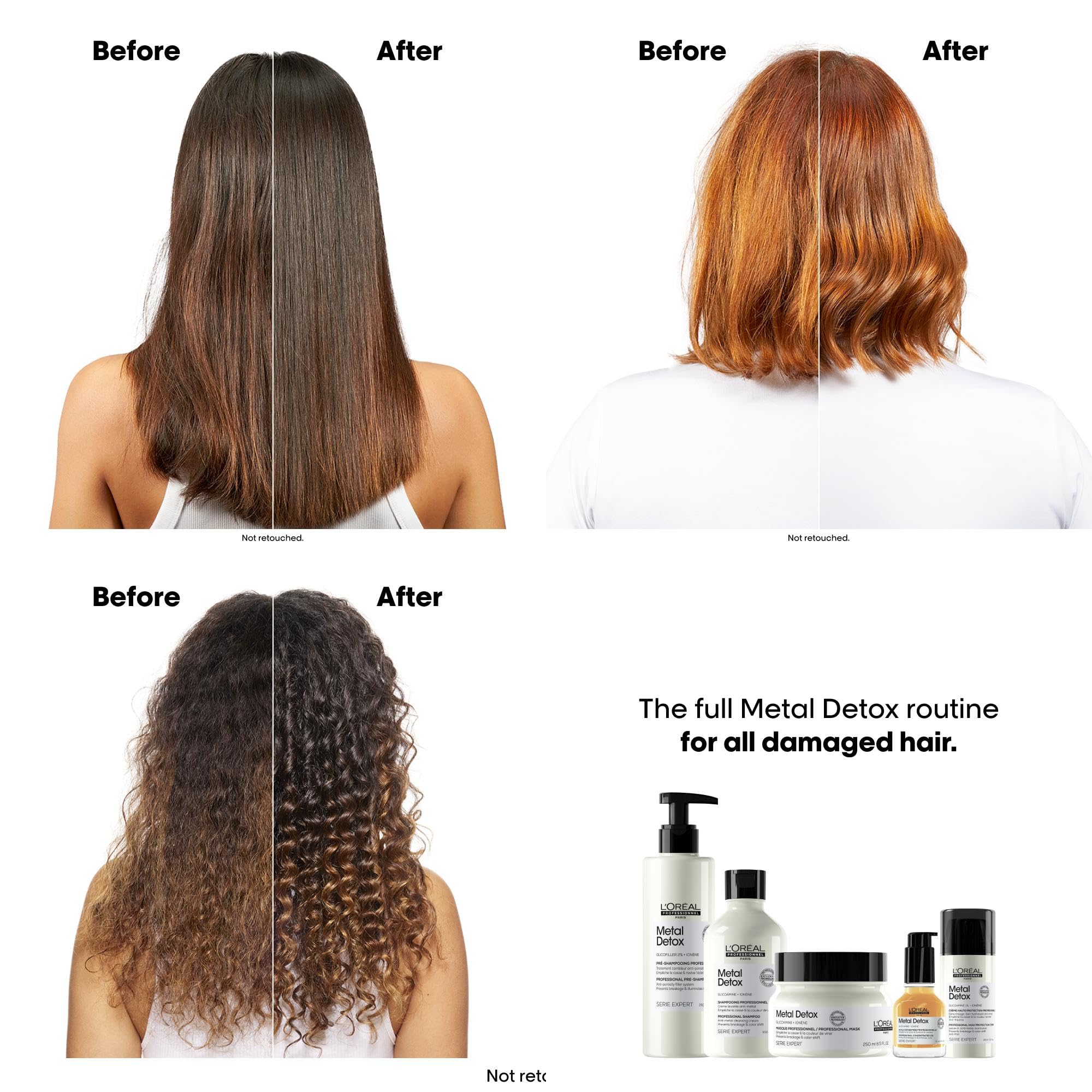 L'Oréal Professionnel Metal Detox Hair Mask 150ml - Prevent Breakage & Color Damage 5