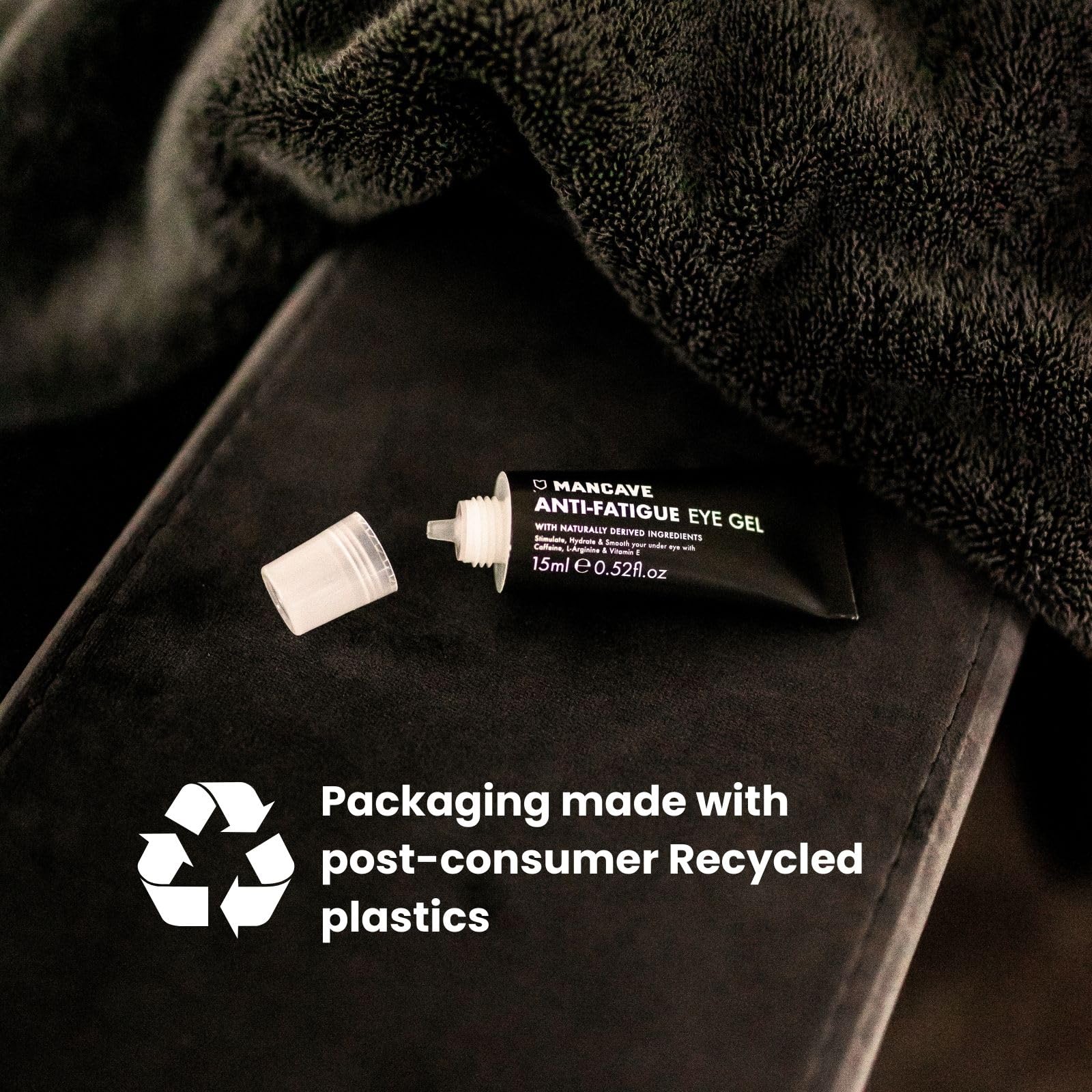 ManCave Caffeine & Vitamin E Anti-Fatigue Eye Gel for Dark Circles and Puffiness 15ml 5