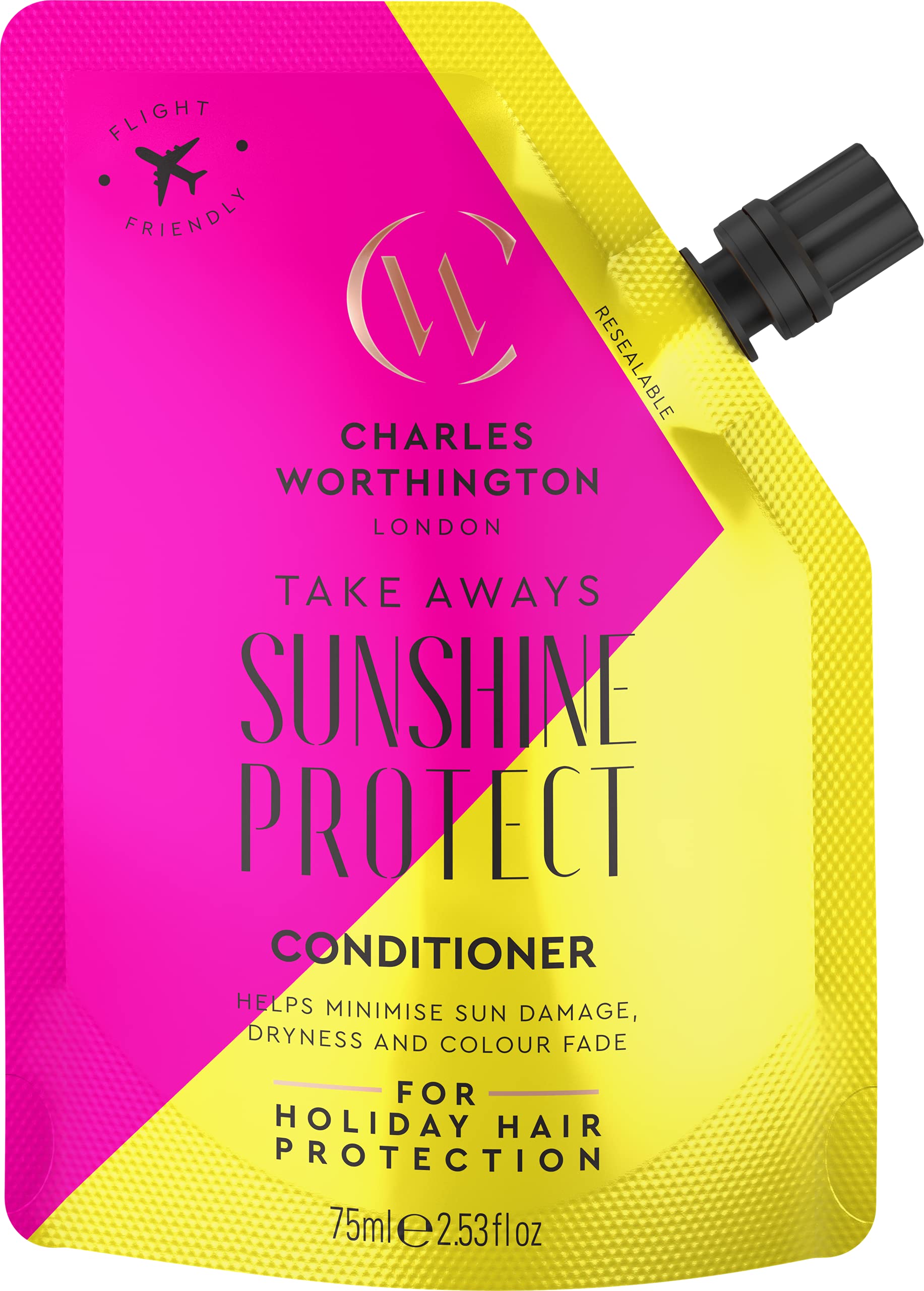 Charles Worthington Sunshine Protect Conditioner with Moringa Seed Oil for Dry Hair