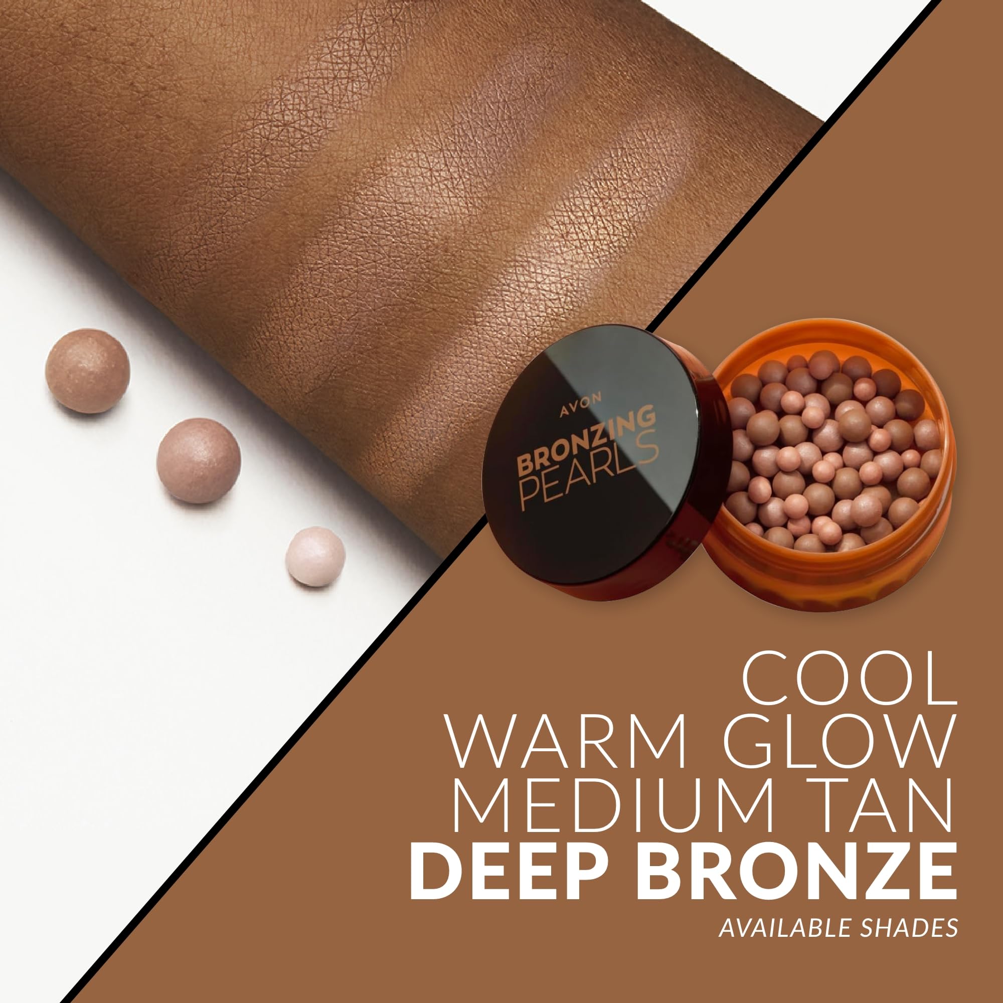Avon Bronzing Pearls Deep Bronze Multi-Shade Mineral Pigment for Radiant Glow 4