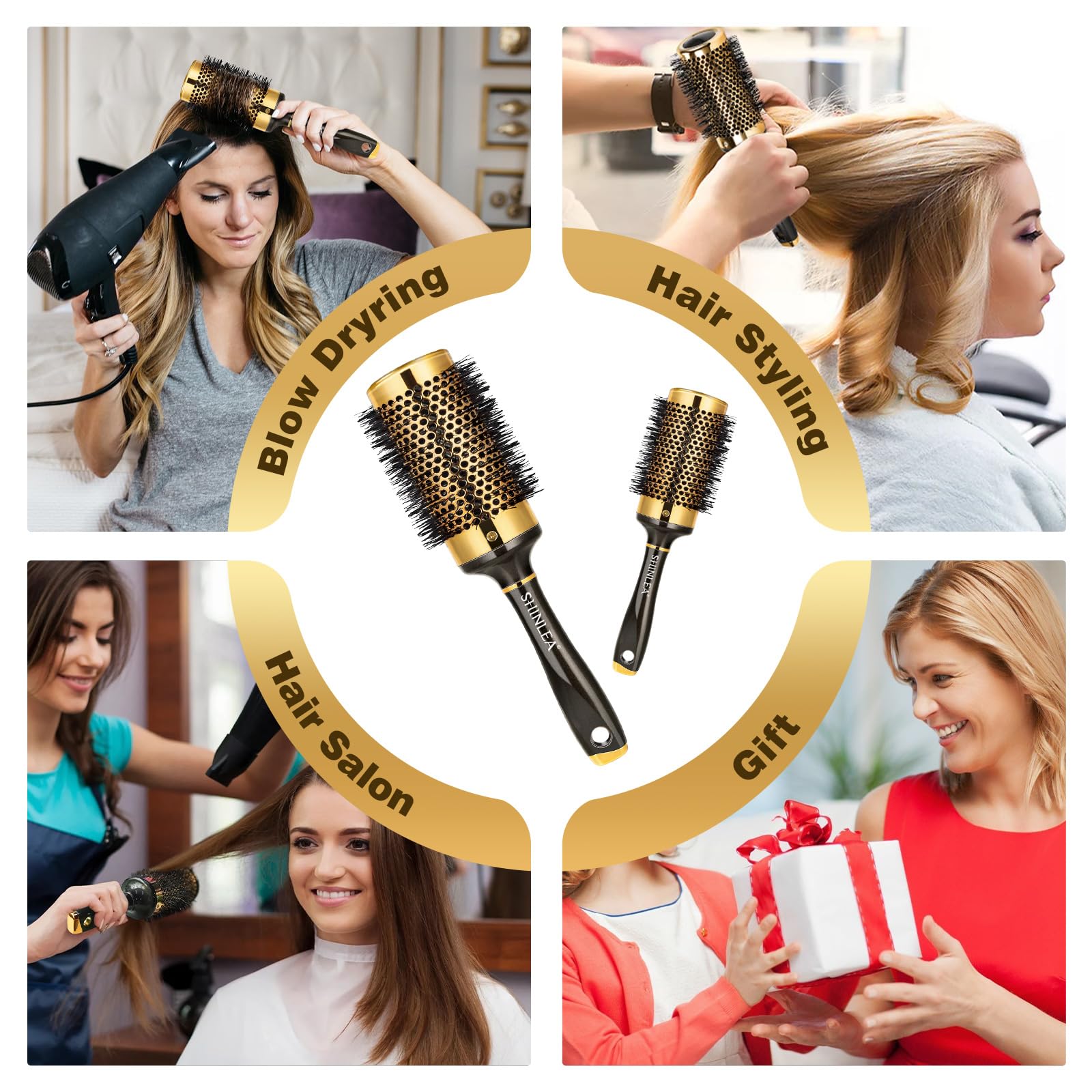 SHINLEA 53MM Round Hair Brush for Blow Drying, Volumizing, and Creating Big Waves 6