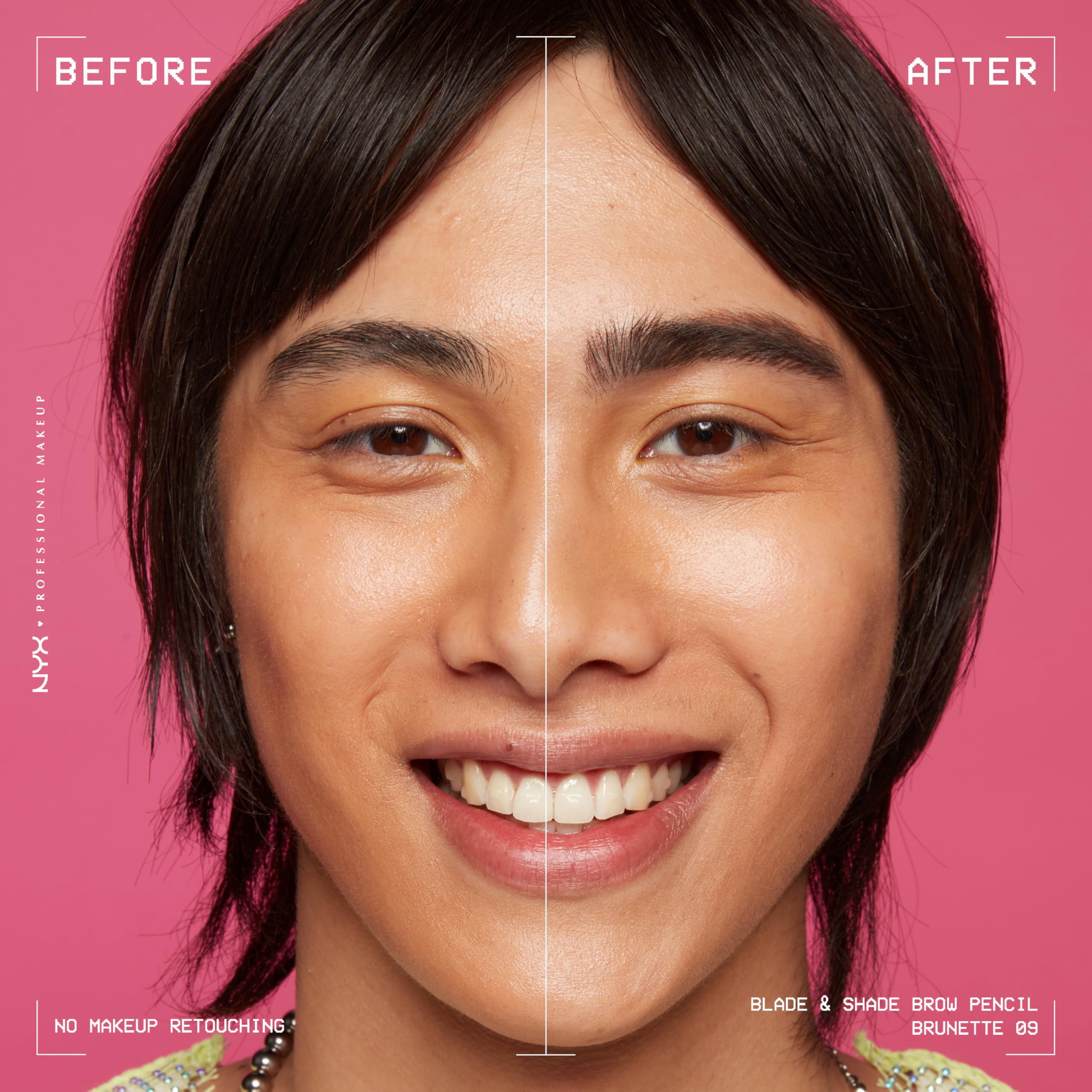 NYX Professional Makeup Blade & Shade Nano Brow Mechanical Pencil - Brunette, Up to 16HR Wear 4