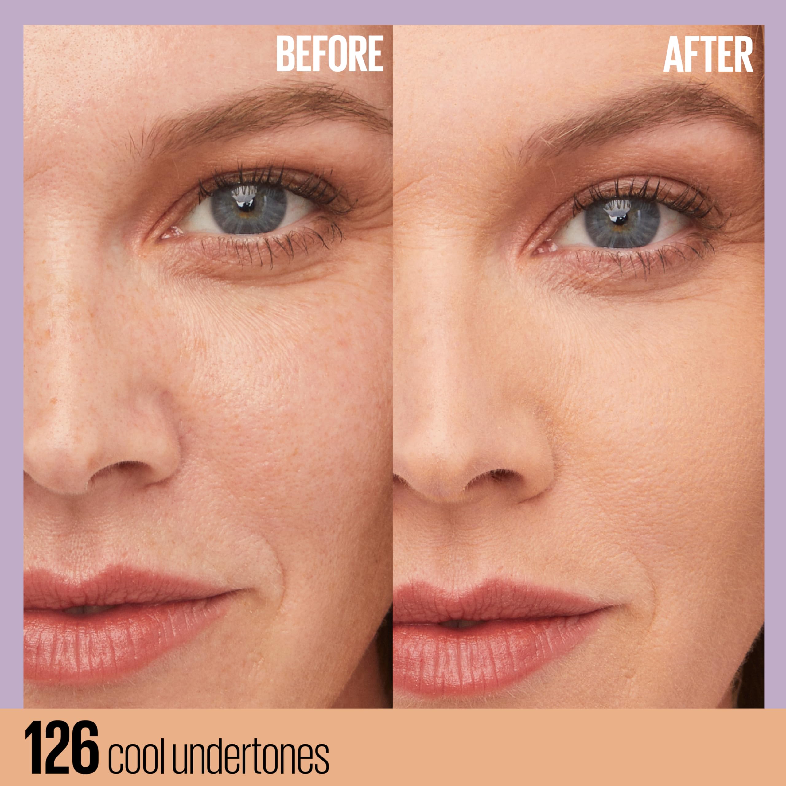 Maybelline New York Super Stay Lumi-Matte Foundation 30HR Wear, Medium-Full Coverage, Shade 126 3