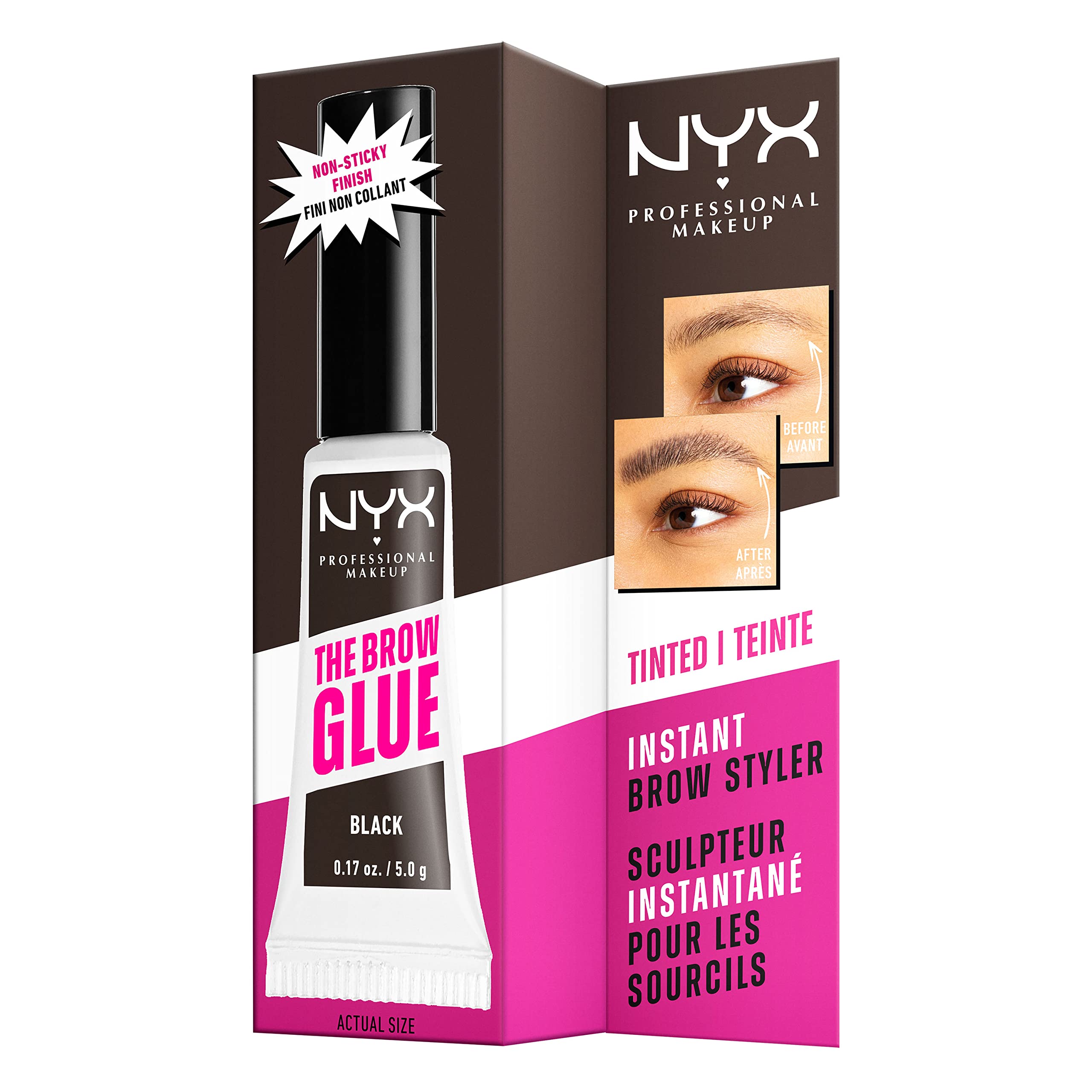 NYX Professional Makeup The Brow Glue Tinted Eye Brow Gel for Laminated Brow Look with 24 Hour Extreme Hold 7