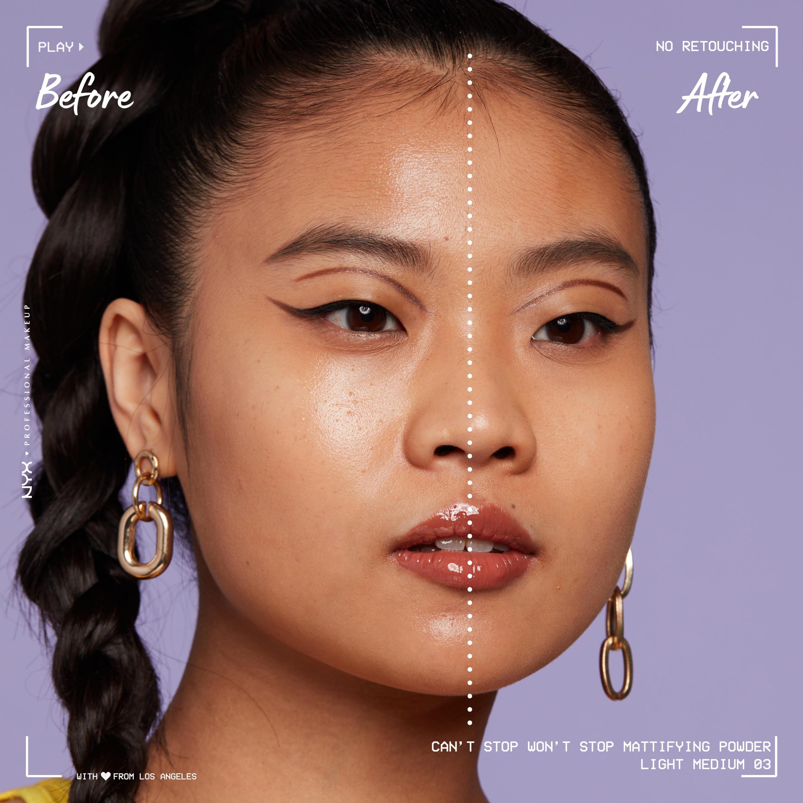 NYX Professional Makeup Can't Stop Won't Stop Mattifying Powder, Light Medium Shade 5