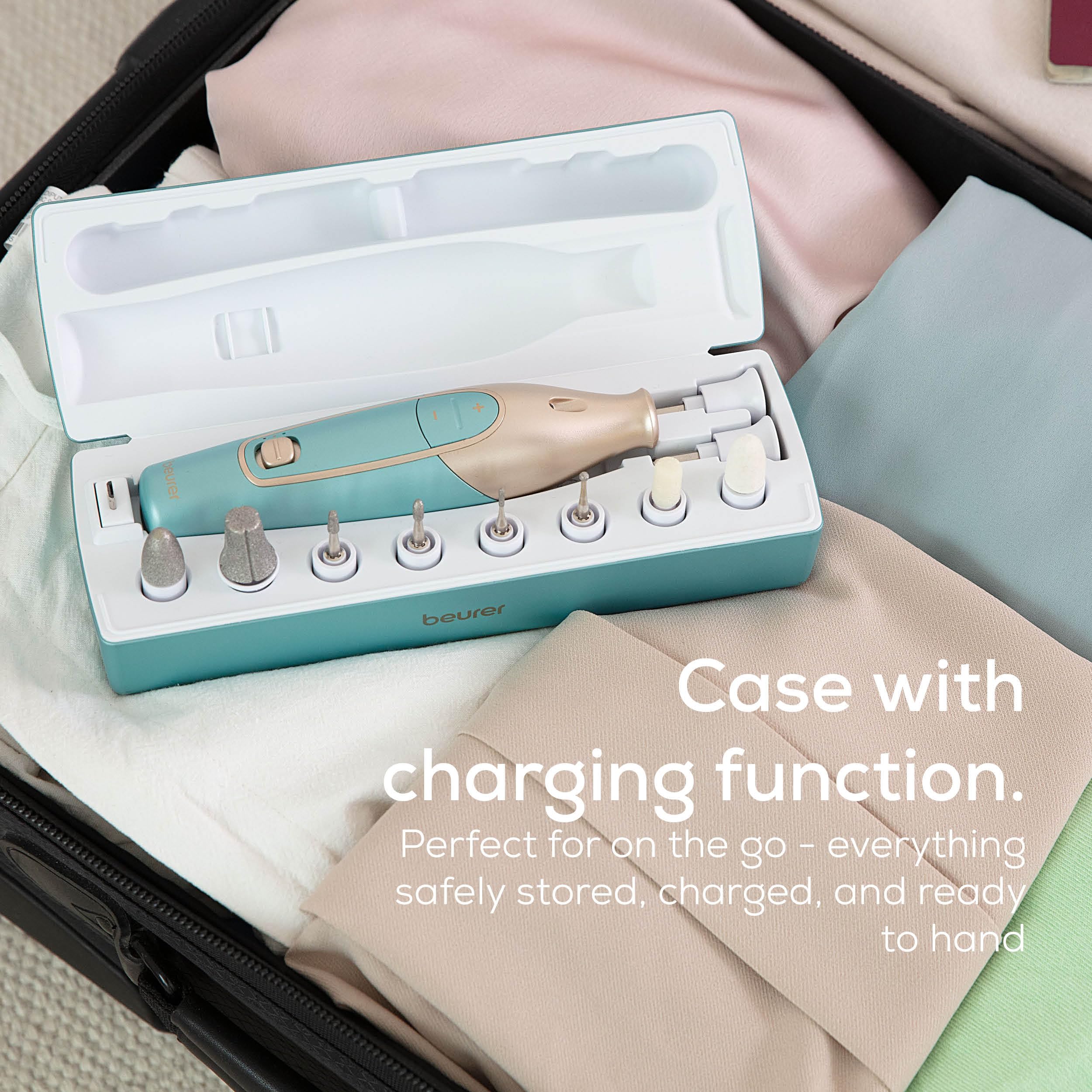 Beurer MP84UK Cordless Rechargeable Manicure and Pedicure Set with 10 Attachments 5