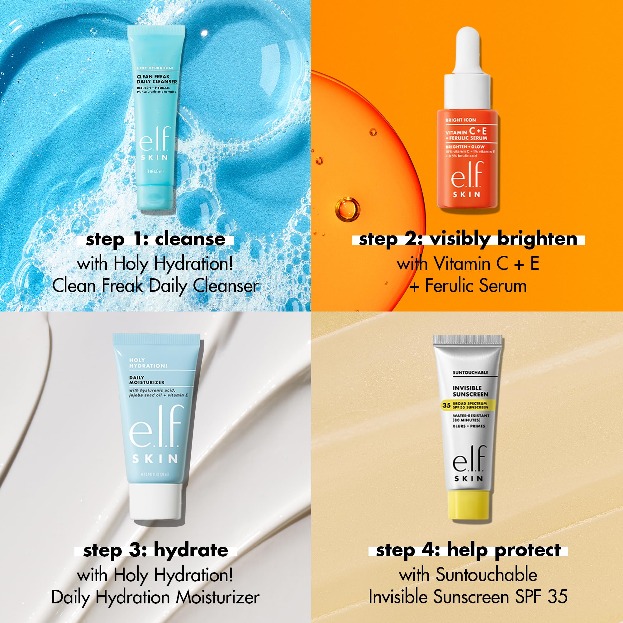 e.l.f. SKIN Wake the e.l.f. Up Travel Skincare Kit - Hydrating & Brightening 4