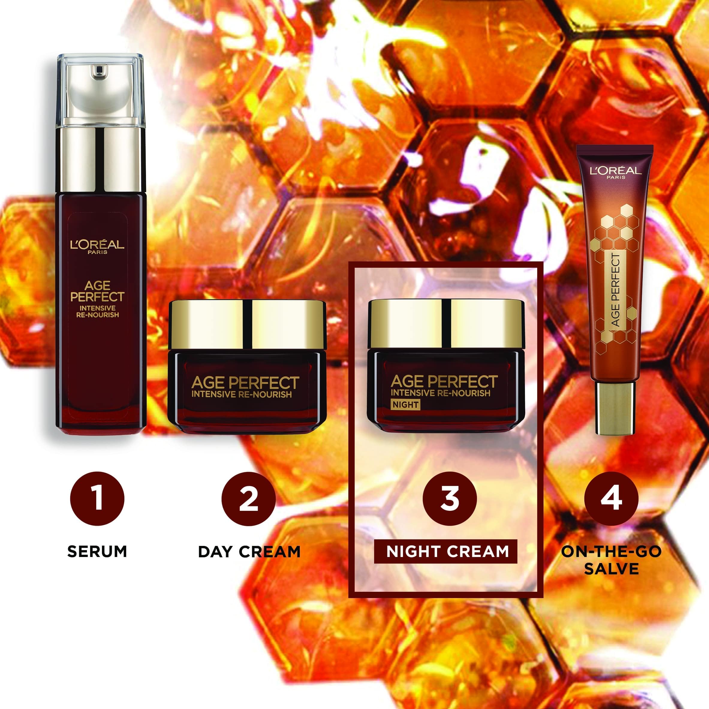 L'Oréal Paris Age Perfect Intensive Re-Nourish Nachtcreme 50+, regeneriert die Haut 5