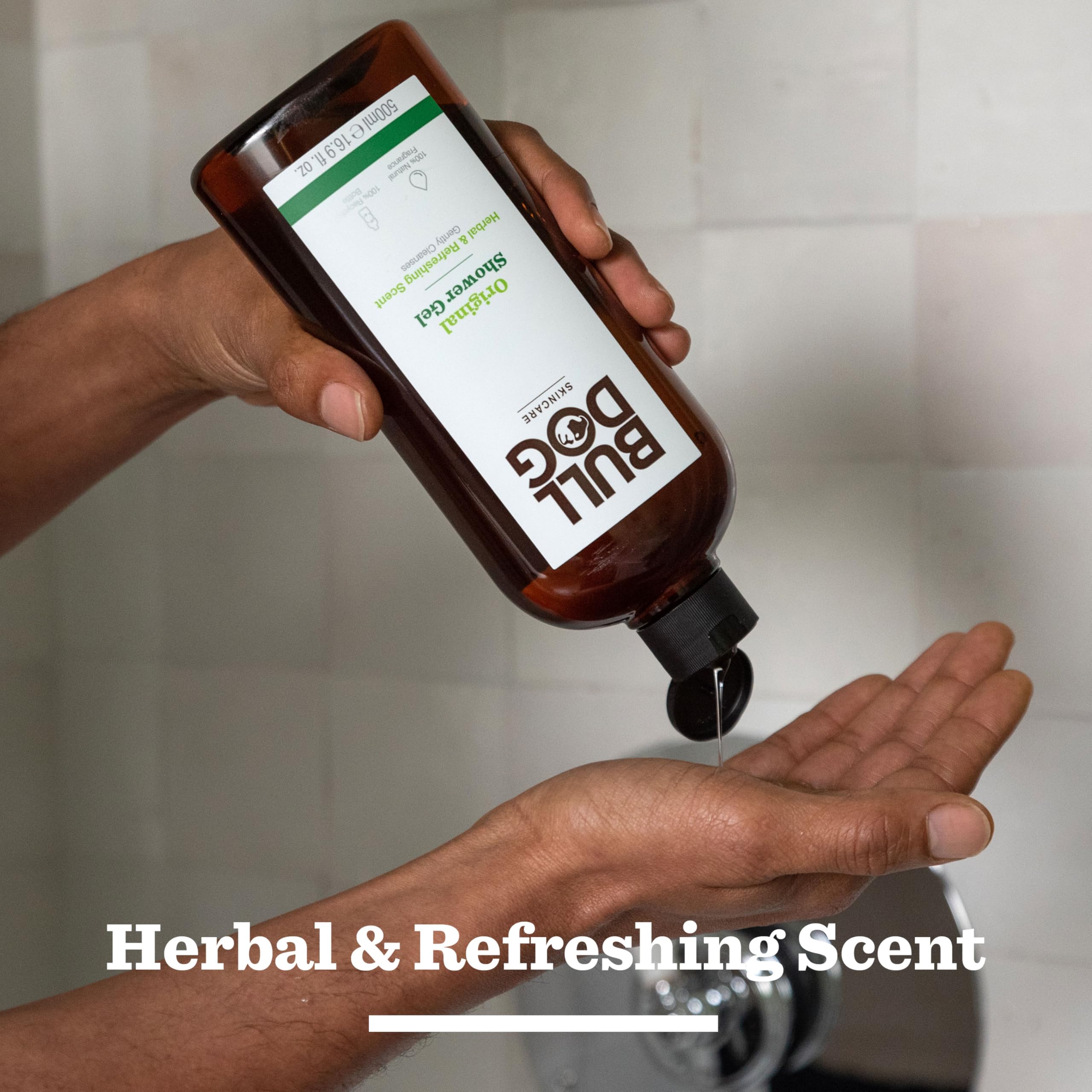 Bulldog Skincare Original Gift Set: Moisturiser (100ml) & Shower Gel (500ml) for Men 4