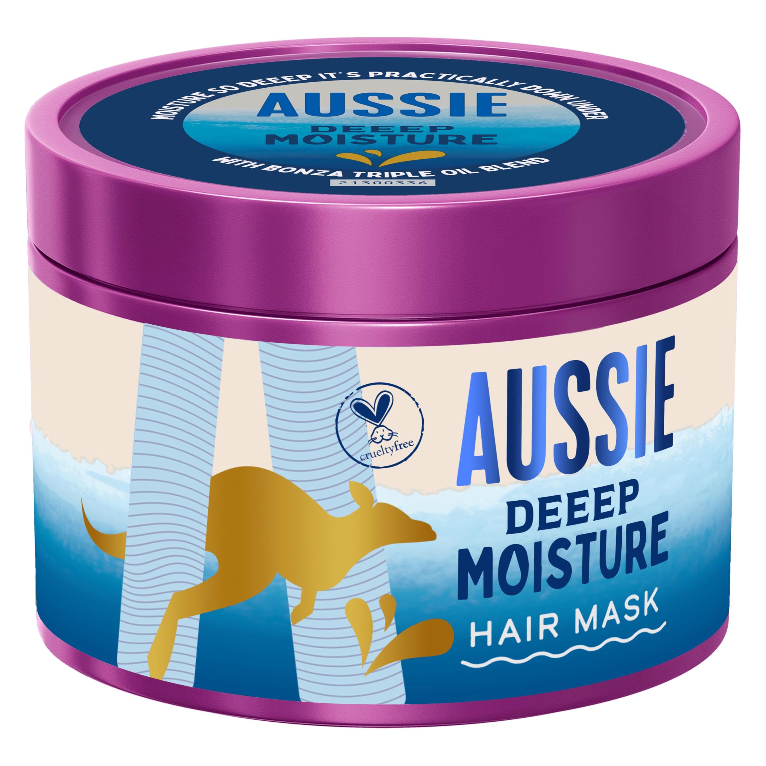 Aussie Deeep Moisture Hair Mask 500ml for Dry, Thirsty Hair with Jojoba & Coconut Oils