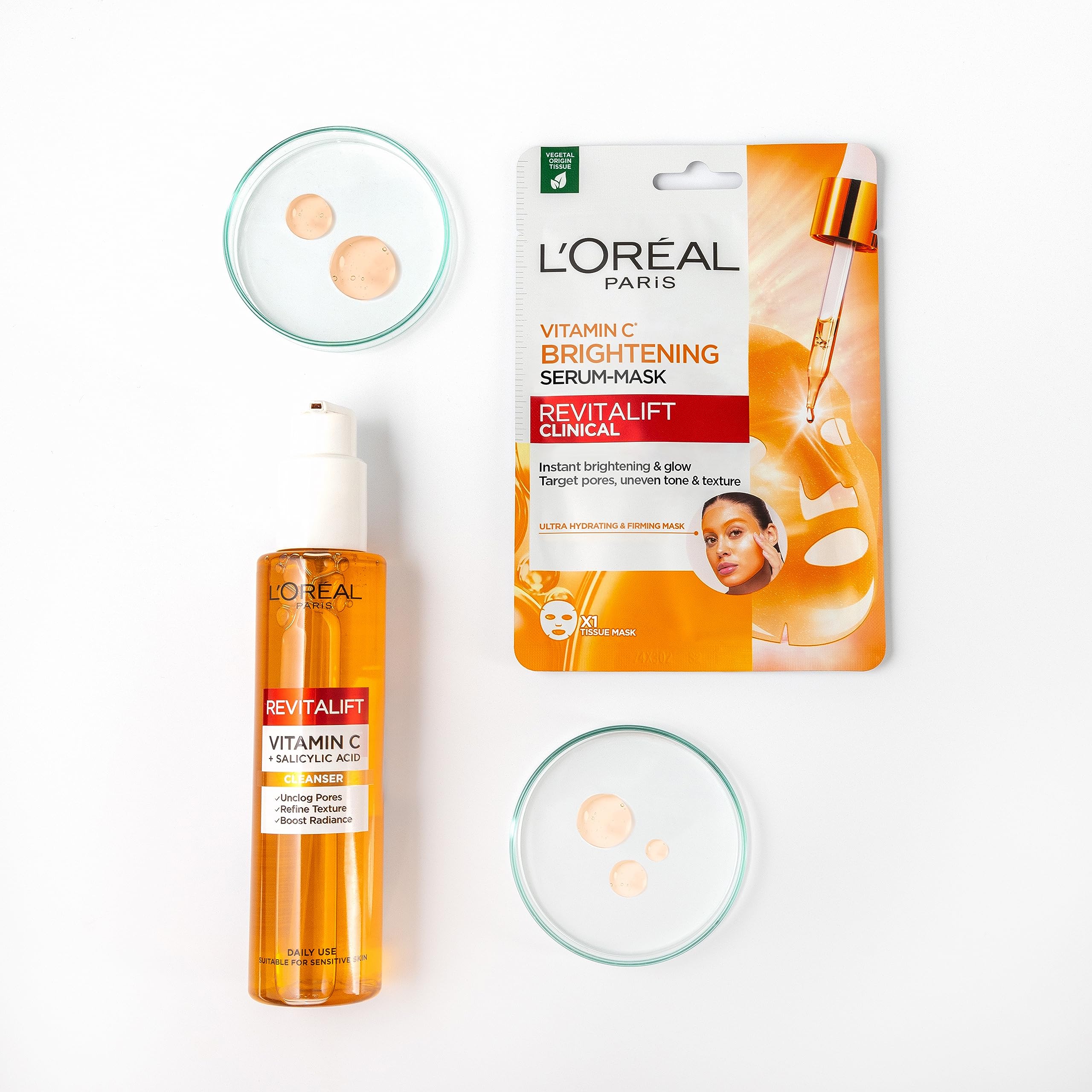 L'Oréal Paris Revitalift Clinical Vitamin C Reinigungsgel mit Vitamin C* + Sali 4