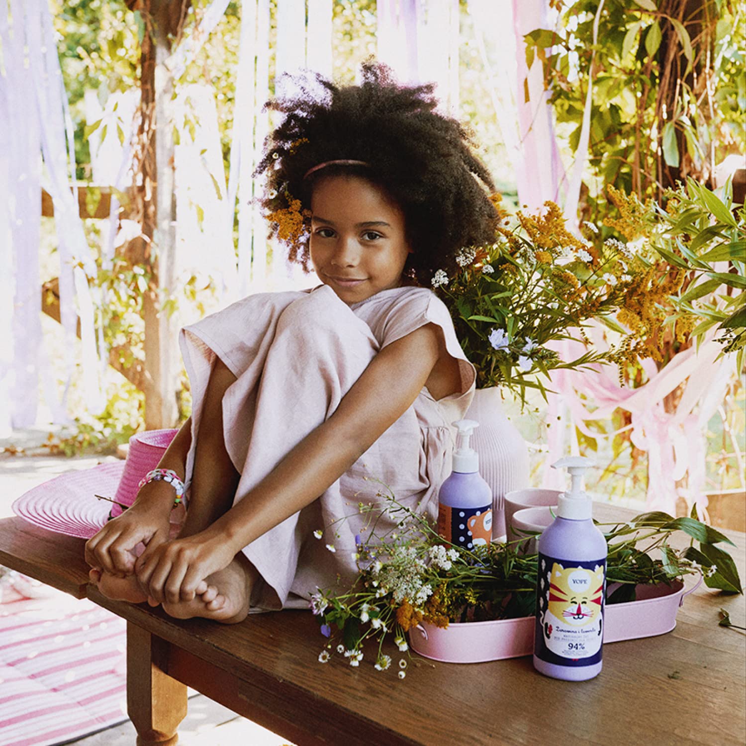 YOPE Natural Kids Shower Gel with Cranberry Extract and Vitamin C