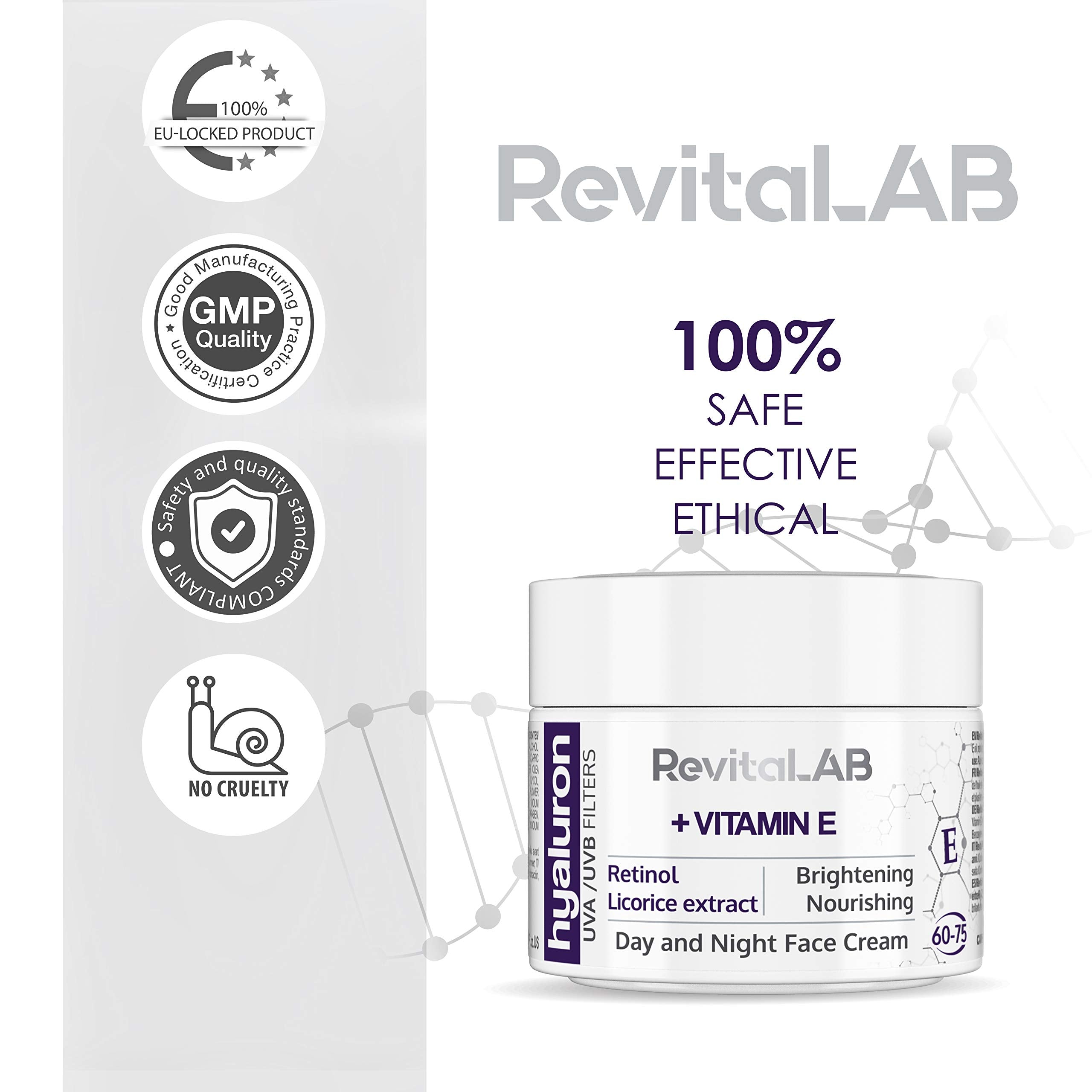 RevitaLAB Hyaluron Anti-Ageing Day and Night Cream with Vitamin A and Shea Butter 5