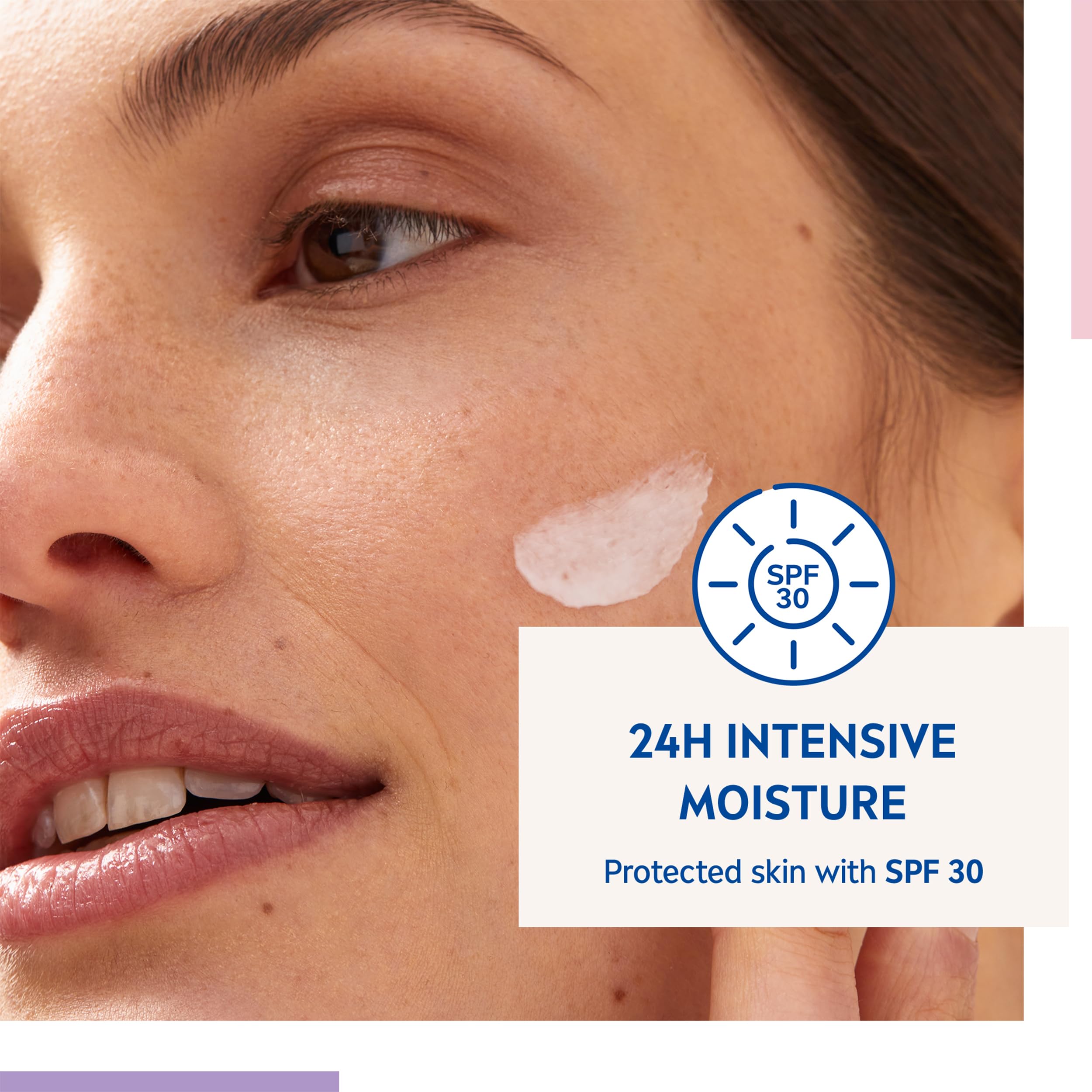 NIVEA 24h Nourishing Day Cream Moisturiser SPF30 for Dry Skin (50ml) 4