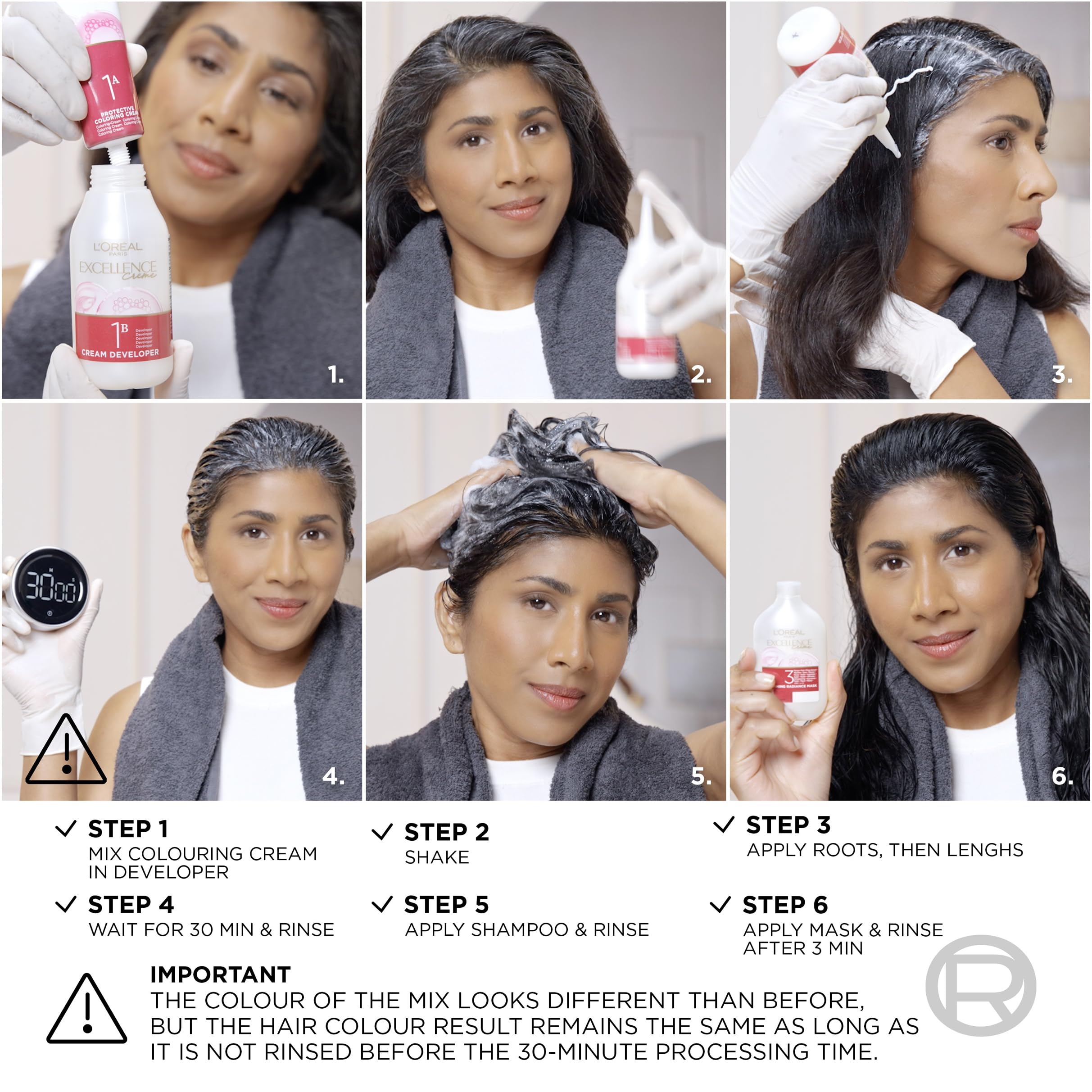 L'Oréal Paris Excellence Cool Crème Permanent Hair Dye 5.11 Ultra Ash Light Brown 8