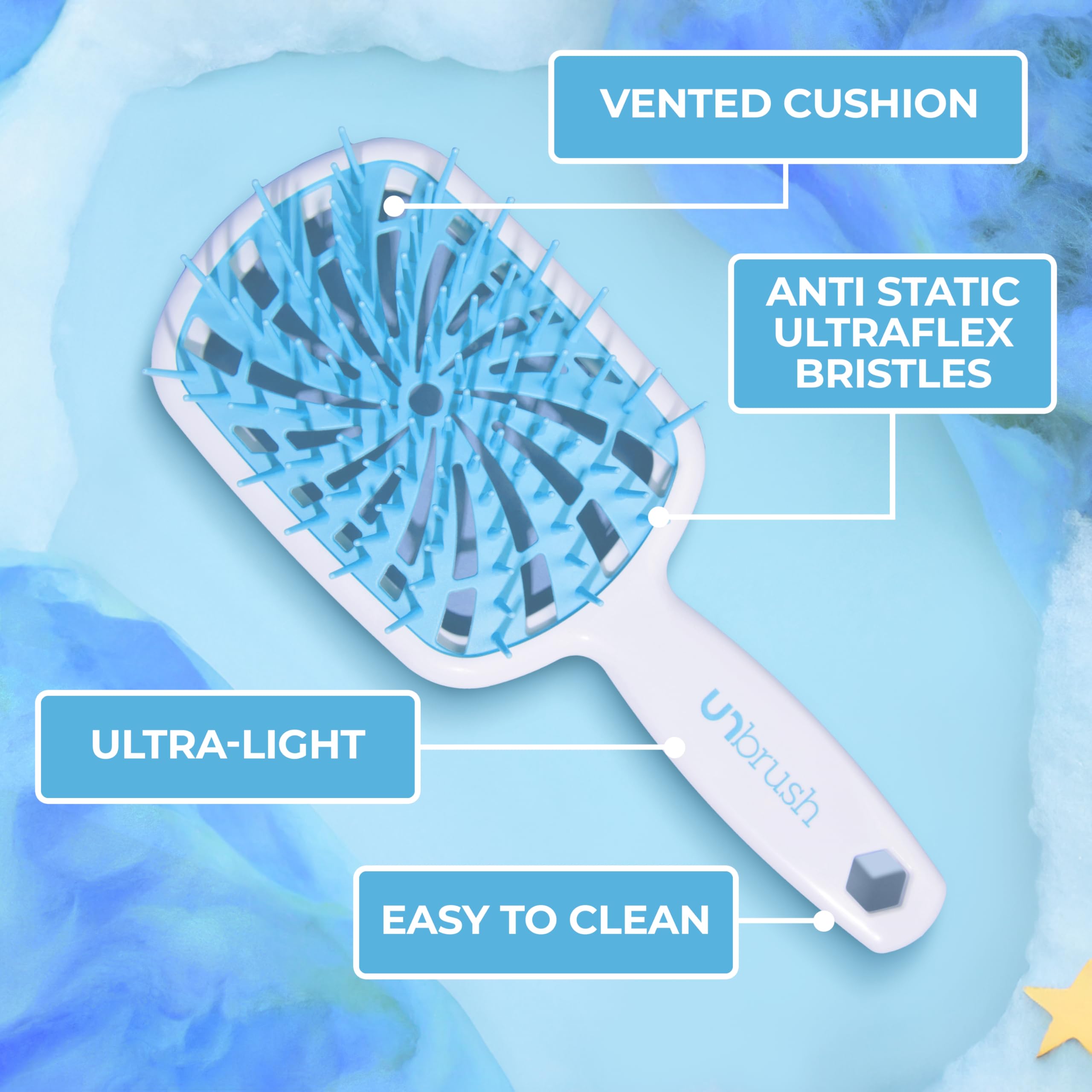 FHI Heat UNbrush Plus Detangling Brush for Curly, Fine, and Fragile Hair with 84 UltraFlex Bristles 6