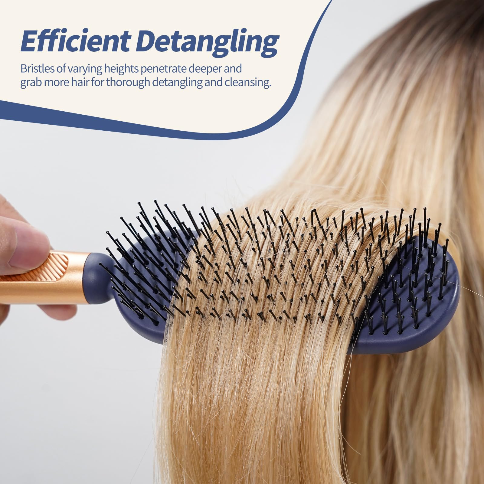 SHINLEA Detangler Hair Brush for Wet & Dry Hair Styling with Scalp Massage Bristles 5