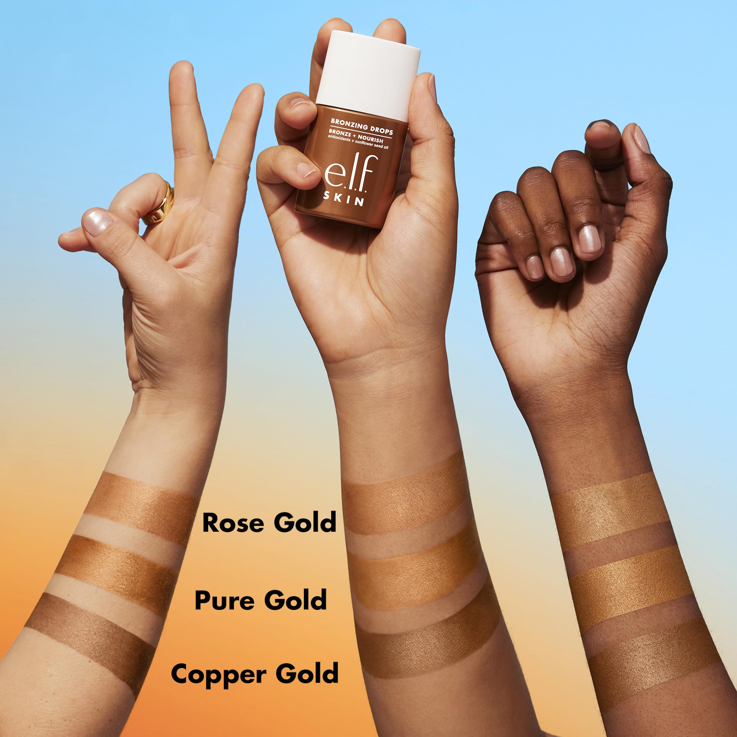 e.l.f. SKIN Bronzing Drops Liquid Tinted Serum for Face & Skin Glow 4