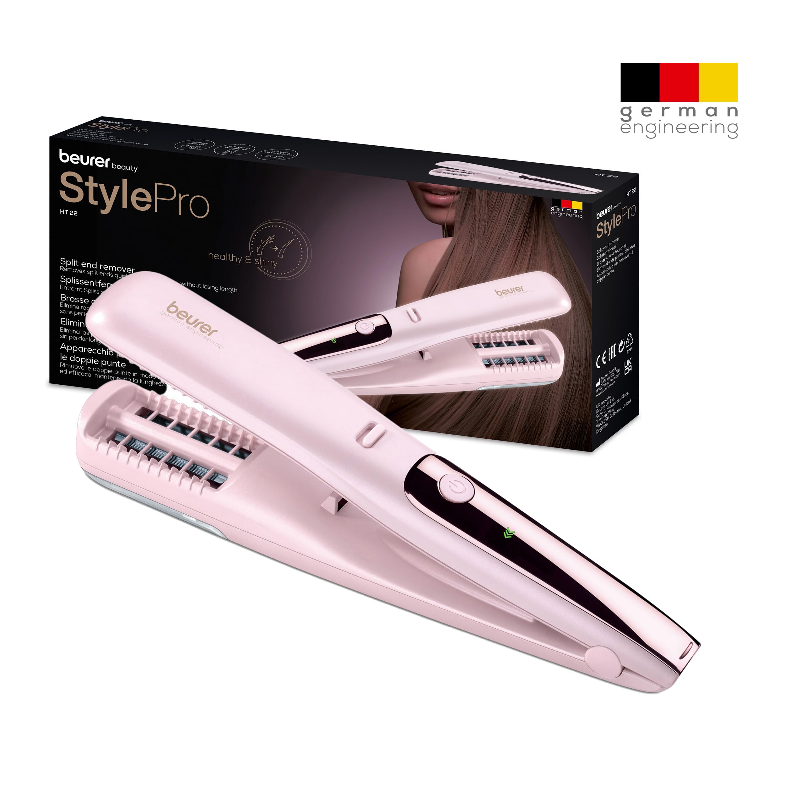 Beurer HT 22 Cordless Split End Remover with LED Display for Healthy, Shiny Hair 7