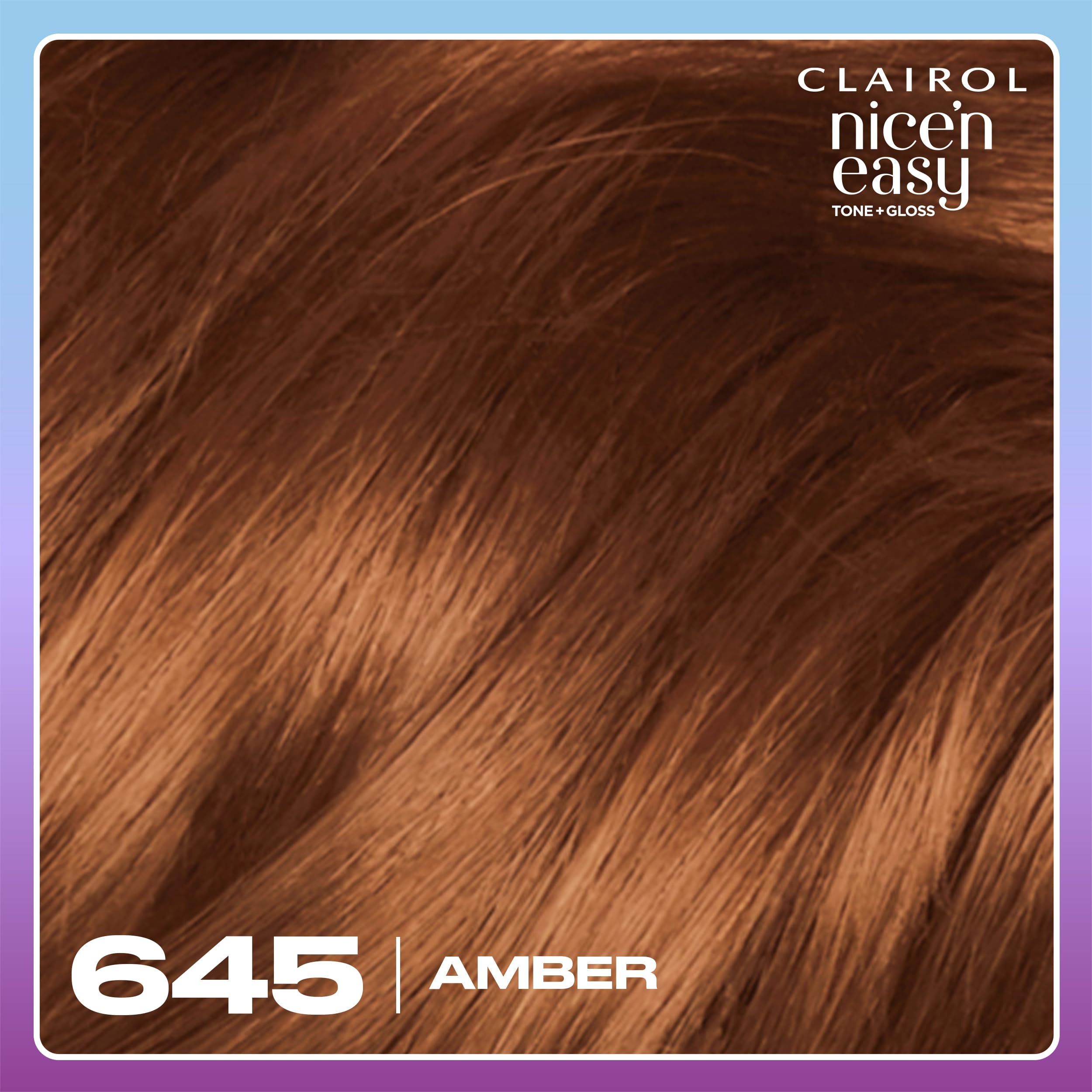 Clairol Nice'n Easy Tone+Gloss Semi Permanent Hair Dye - 645/92 Amber 4