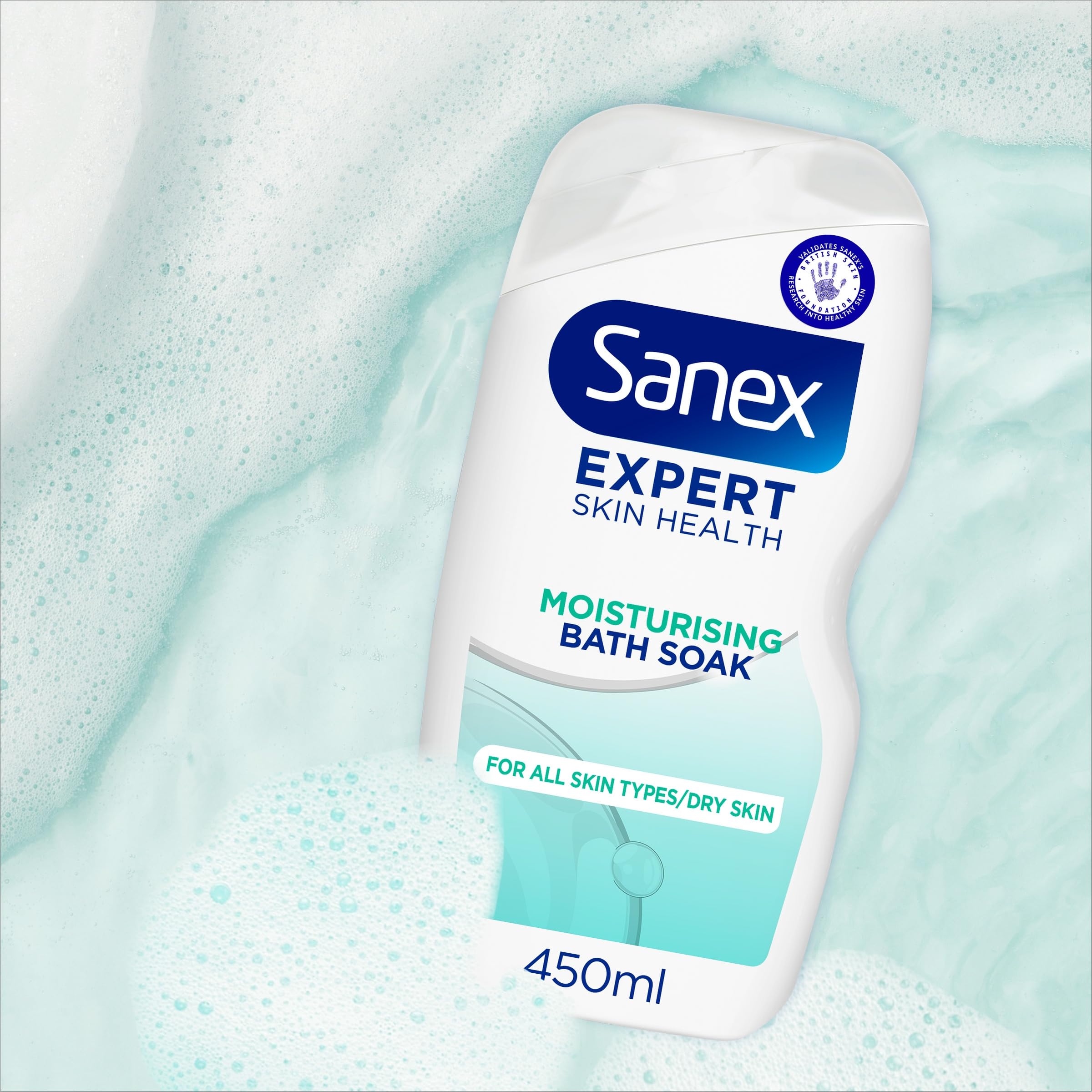 Sanex Expert Skin Health Moisturising Bath Soak 450ml (6 Pack) - 12 Hour Hydration 9