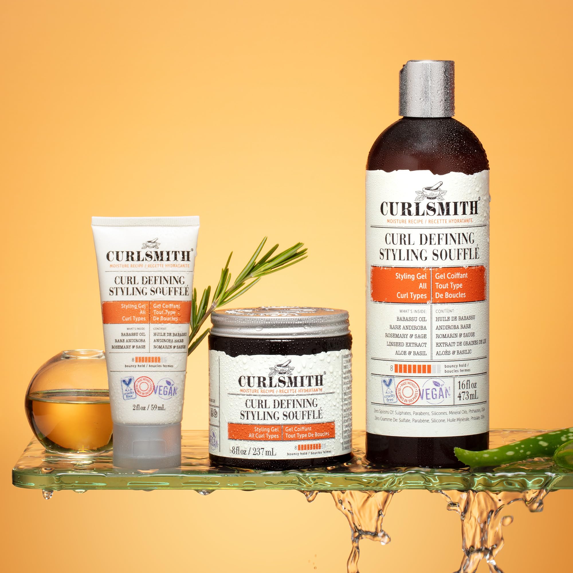 CURLSMITH Curl Defining Styling Soufflé - Vegan Medium Hold Styling Gel for Definition 3