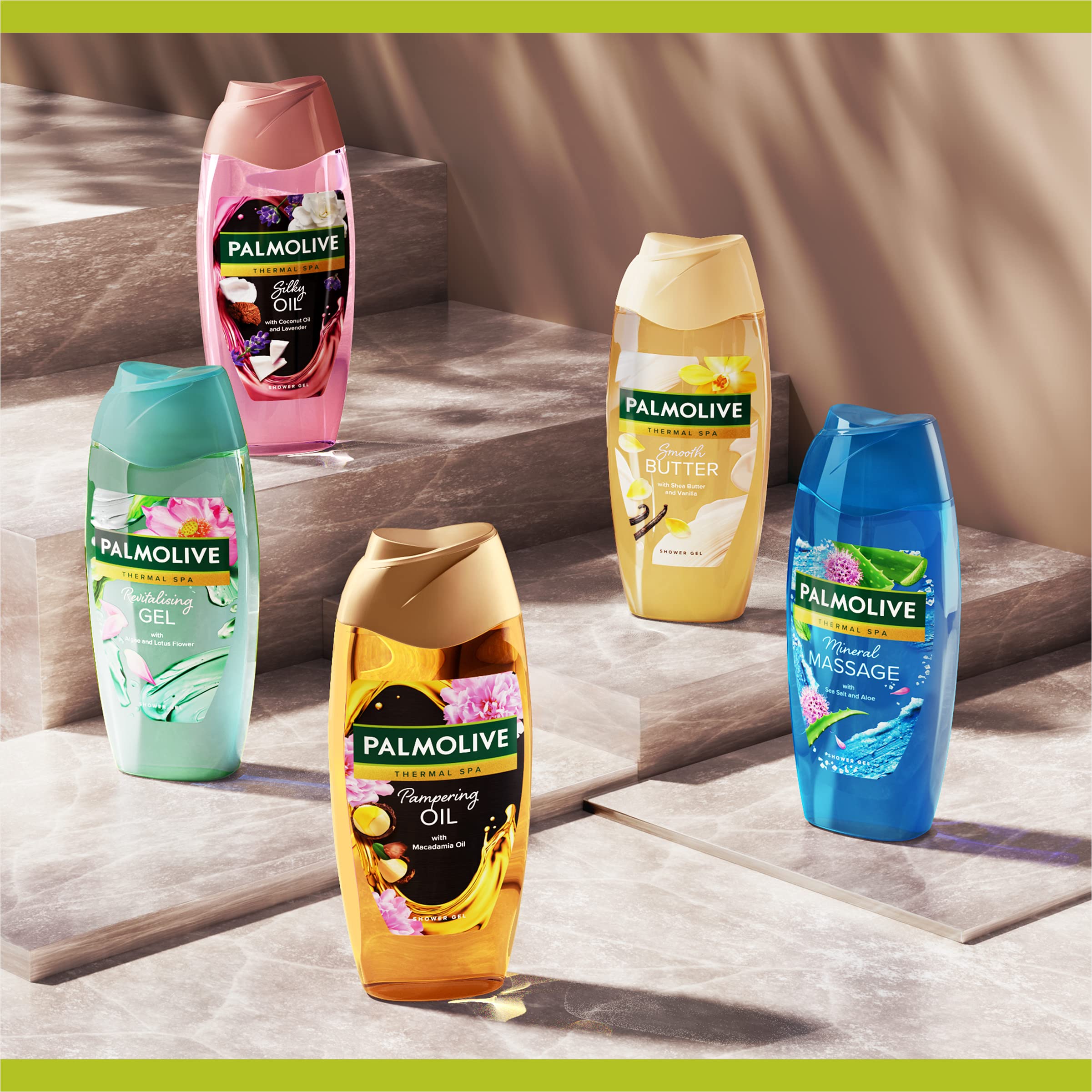 Palmolive Thermal Spa Verwöhn-Duschgel mit Macadamiaöl 400 ml 7