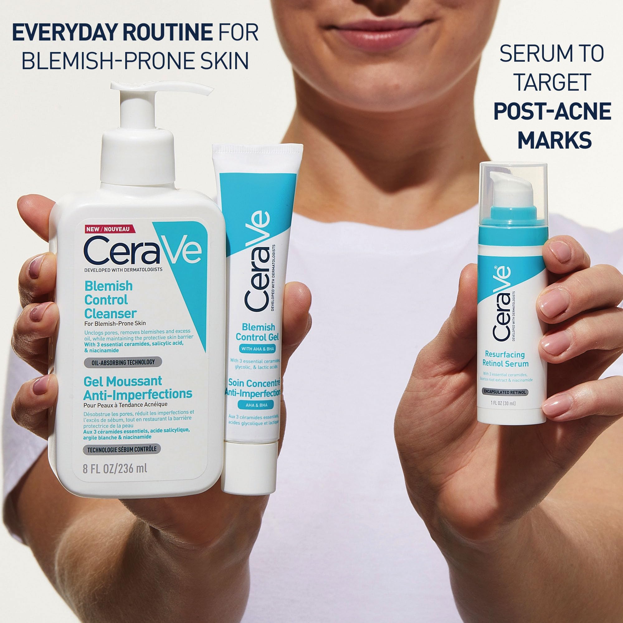 CeraVe Resurfacing Retinol Serum with Ceramides and Niacinamide for Blemish Marks 6