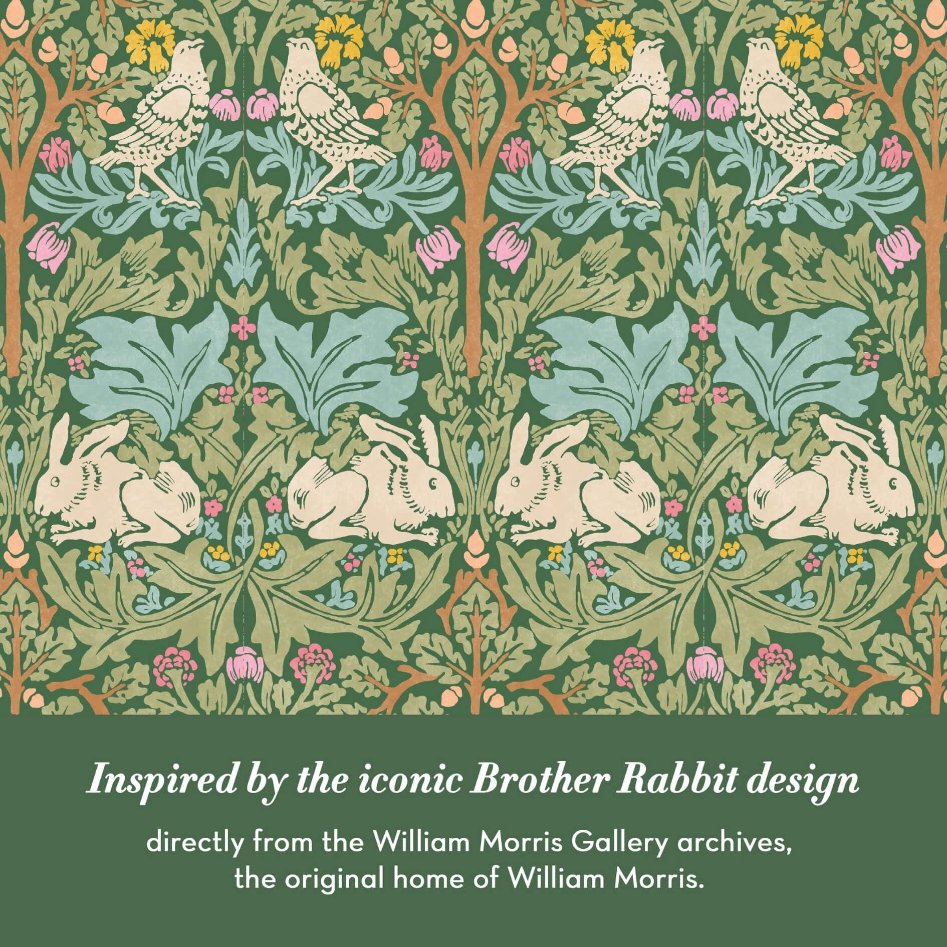 WILLIAM MORRIS AT HOME Hand Cream & Lip Balm Set with Brother Rabbit Pouch 10