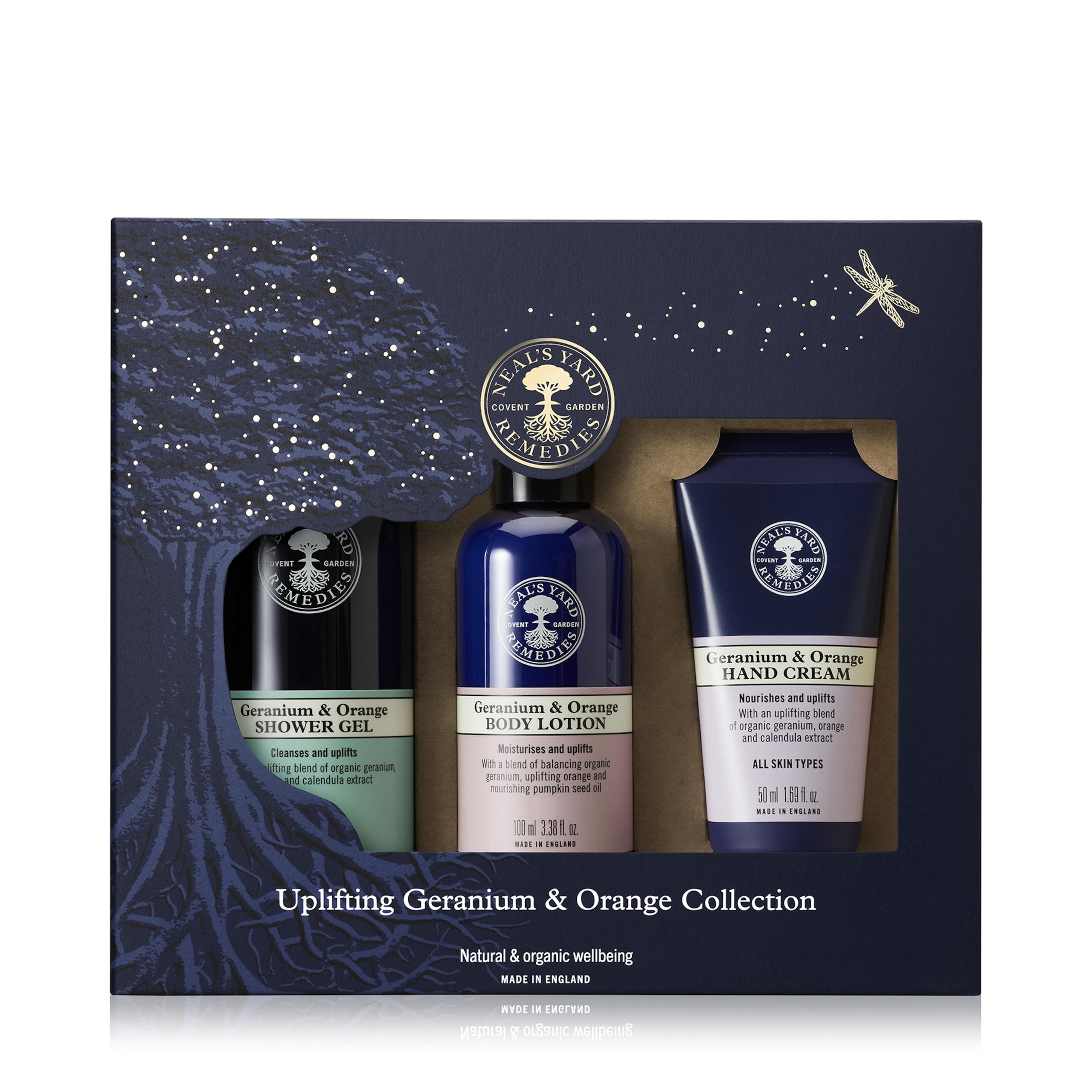 Neal's Yard Remedies Uplifting Geranium & Orange Gift Set with Shower Gel
