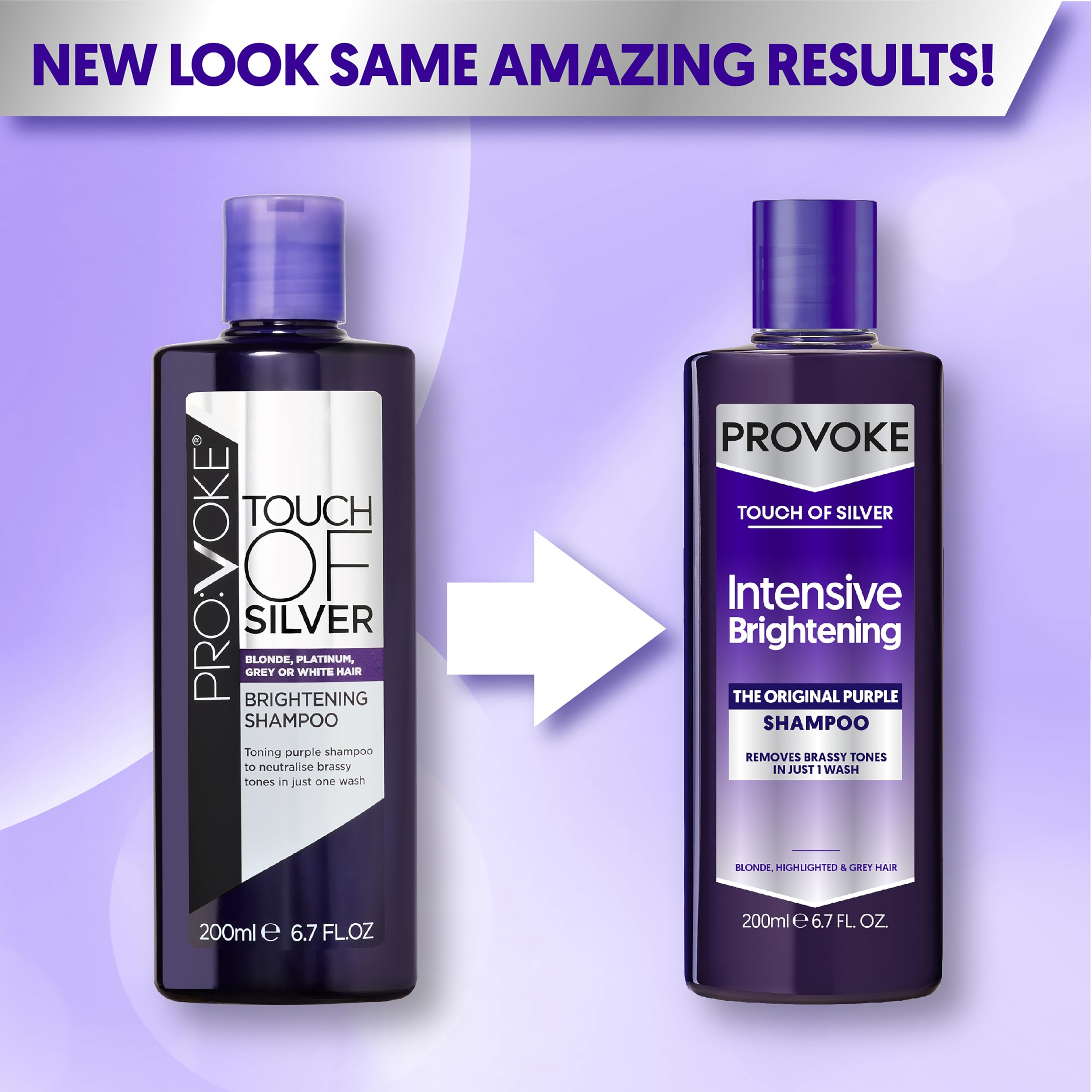 PROVOKE Touch Of Silver Brightening Purple Shampoo 200 ml 7