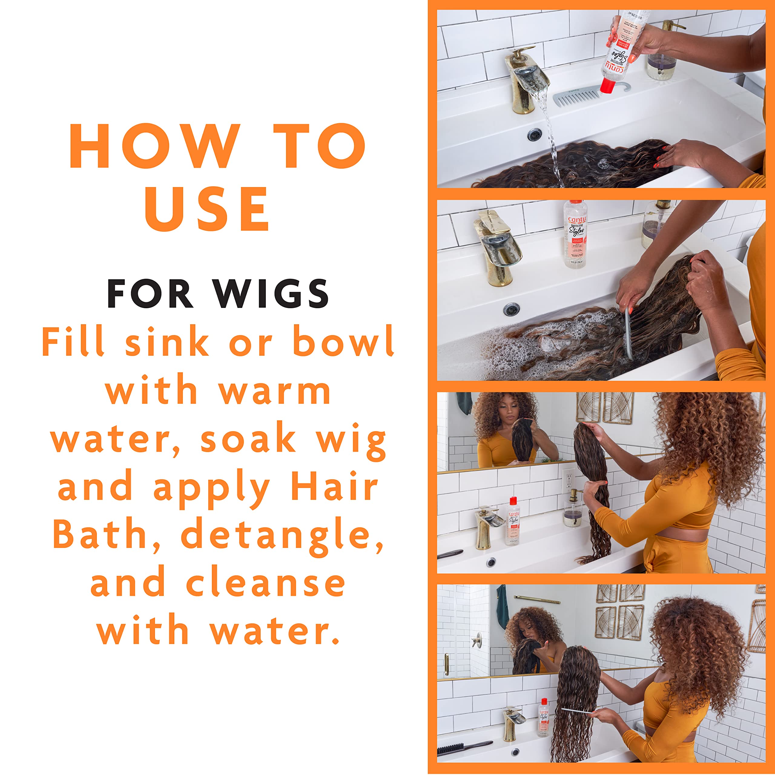 Cantu Protective Styles Hair Bath & Cleanser with Tea Tree Oil and Apple Cider Vinegar 296ml 8