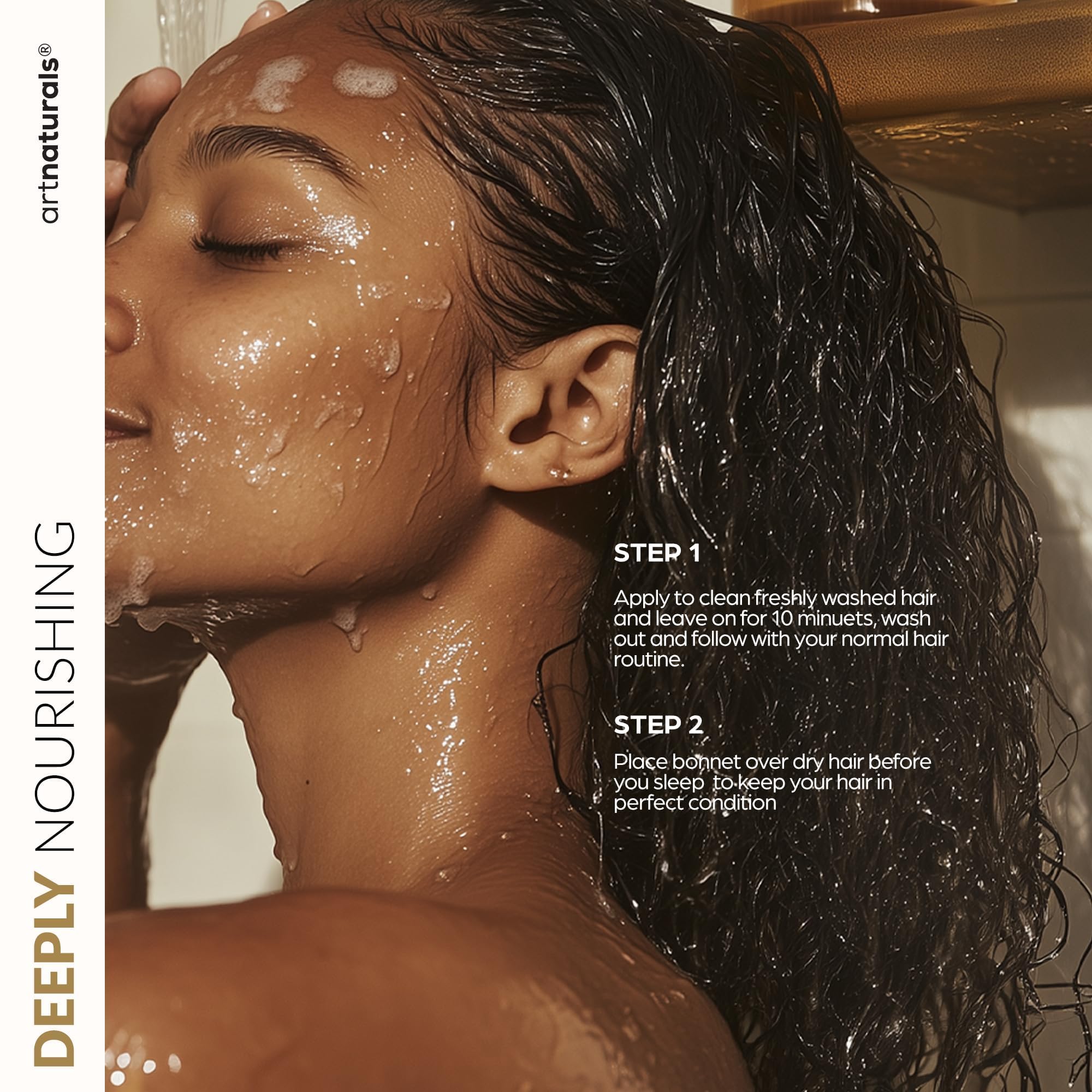 Artnaturals Argan Oil Hair Mask Conditioner and Satin Bonnet Set (8 Oz/226g) 6