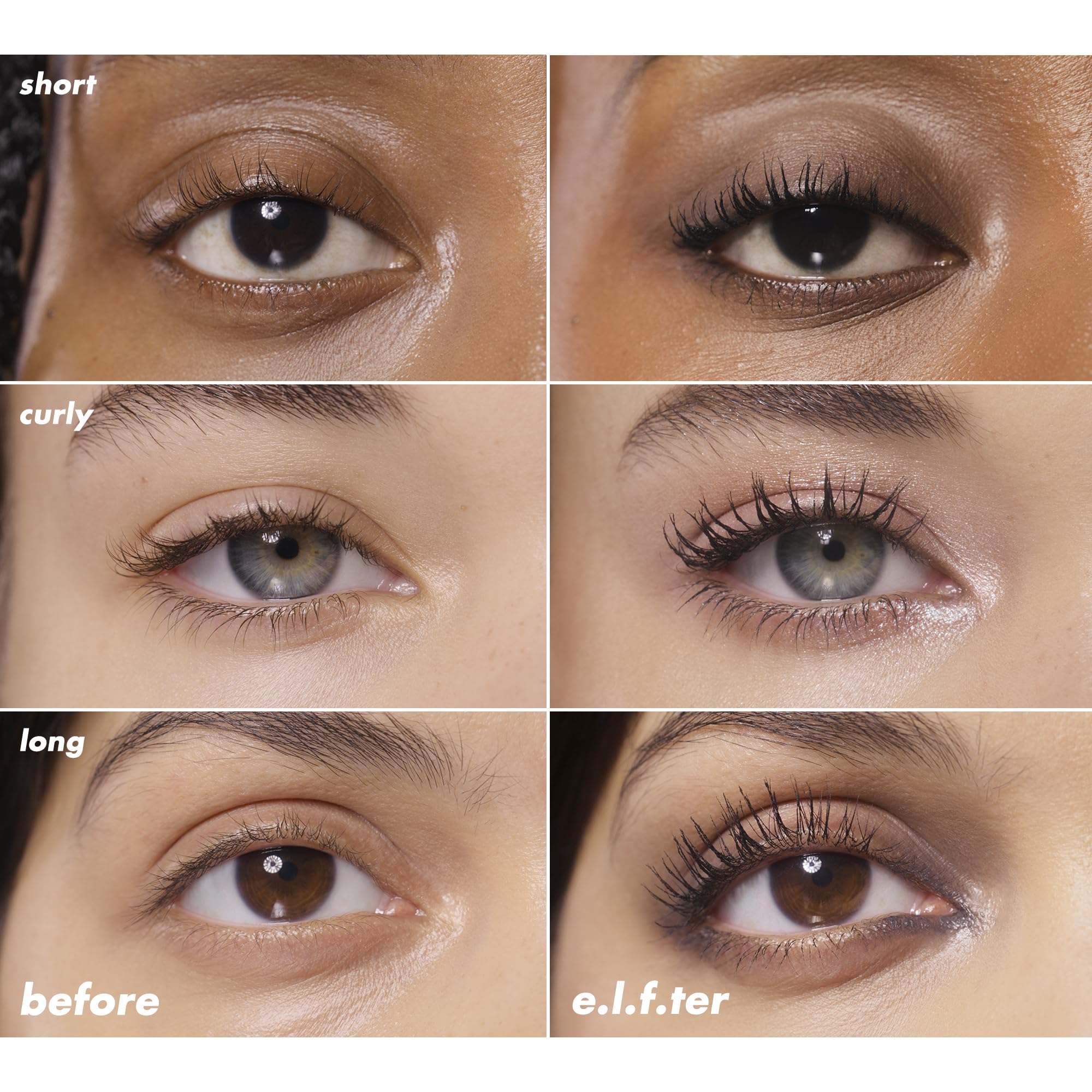 e.l.f. Incredi-Curl Mascara for Volumising, Lifted Curl in Dark Brown 6