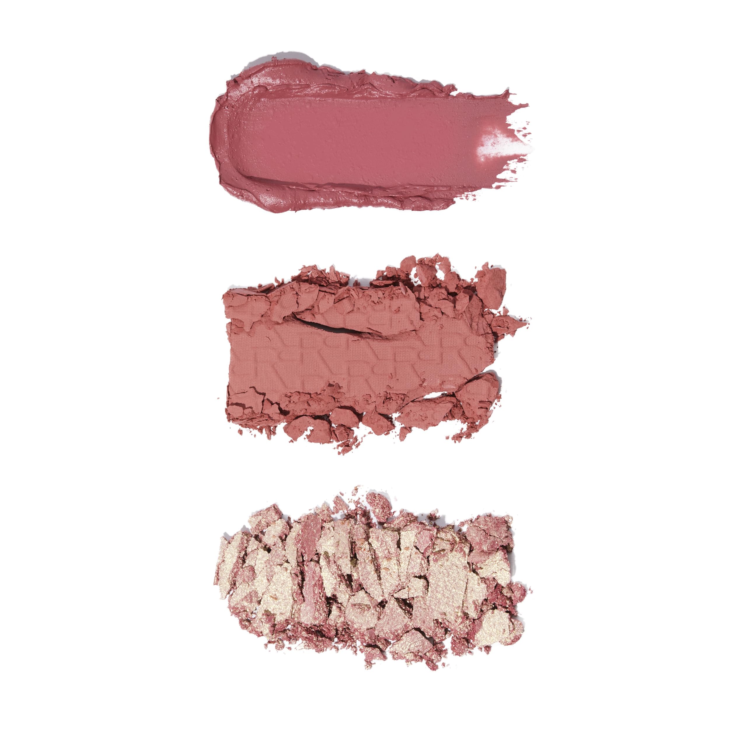 Makeup Revolution Blush Icon Palette: Cream & Pressed Powder Blusher Trio with Hyaluronic Acid