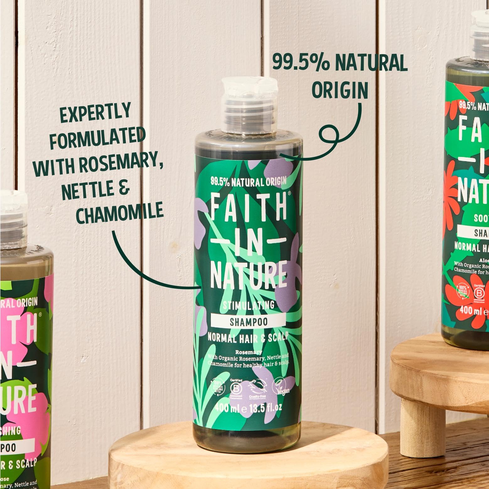 FAITH IN NATURE Natural Rosemary Shampoo for Normal Hair & Scalp, Vegan, Cruelty Free, 400ml 5
