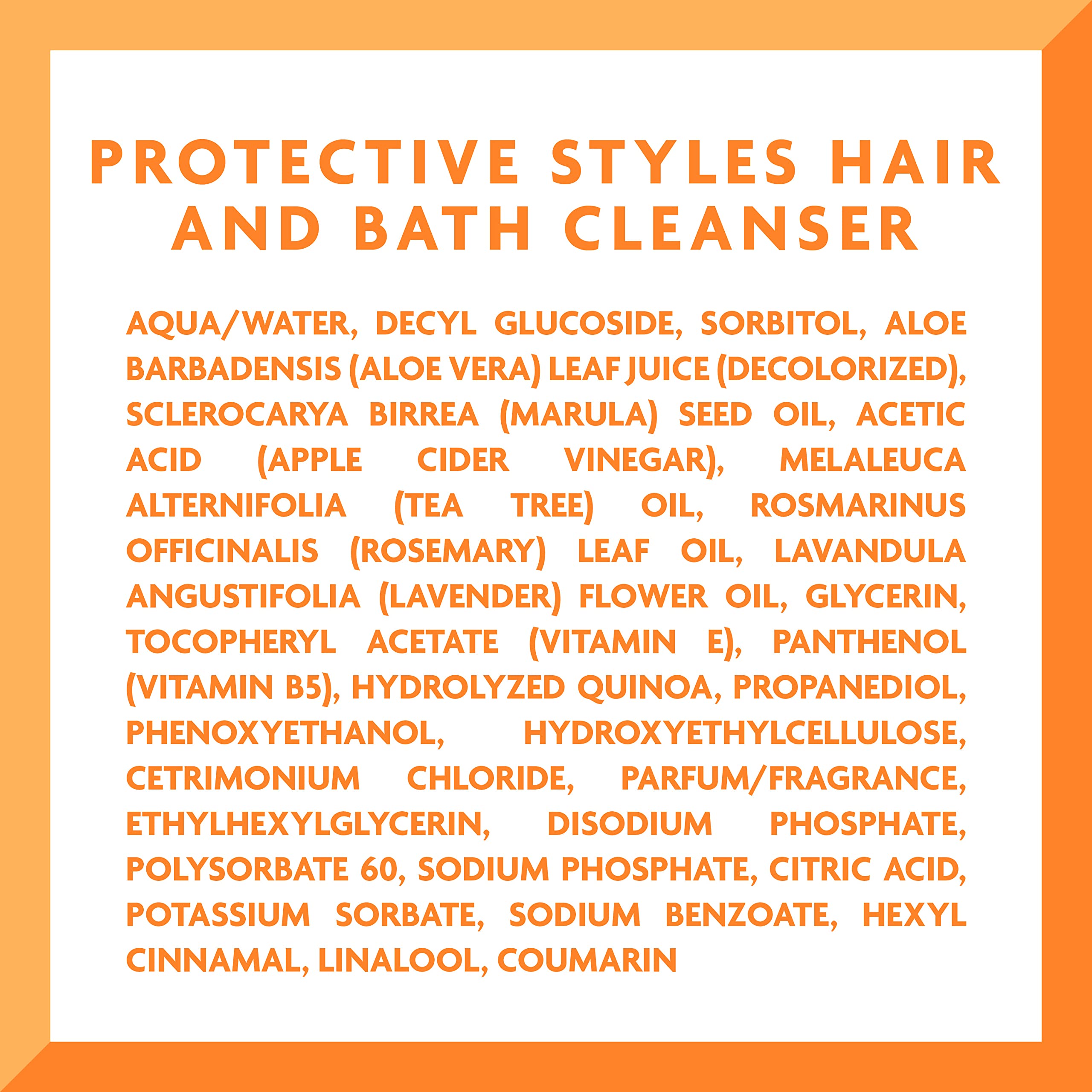 Cantu Protective Styles Hair Bath & Cleanser with Tea Tree Oil and Apple Cider Vinegar 296ml 9