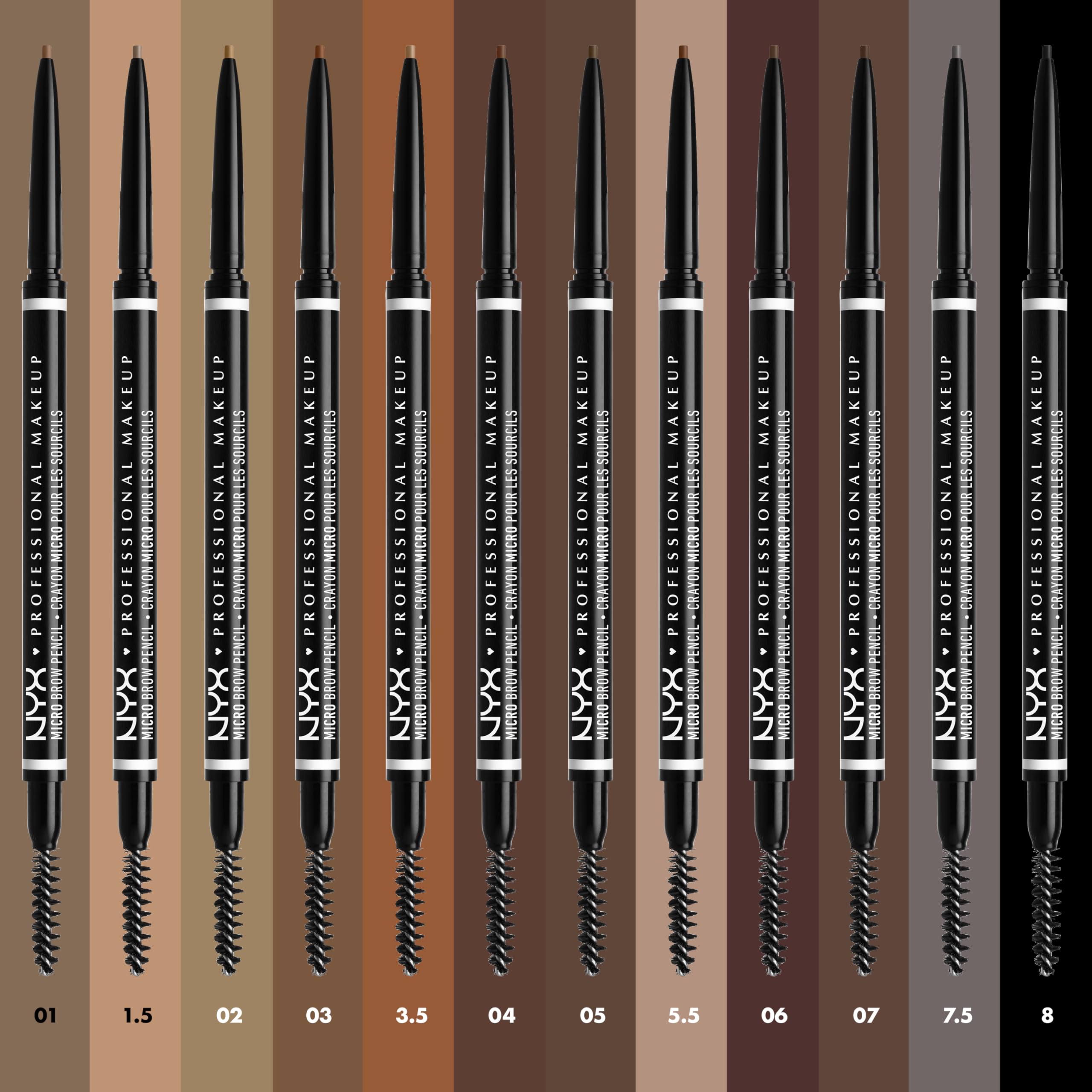 NYX Professional Makeup Micro Brow Pencil - Dual Ended with Spoolie, Vegan Formula, Espresso 5