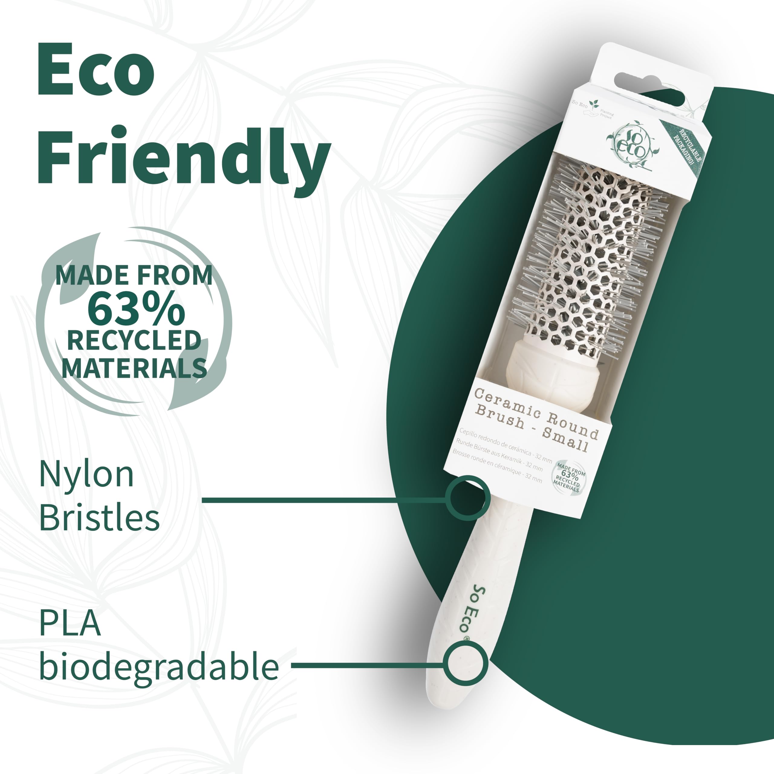 So Eco Kleine 32 mm Thermo-Keramik-Rundbürste - Haarstyling, Volumen &amp; 6