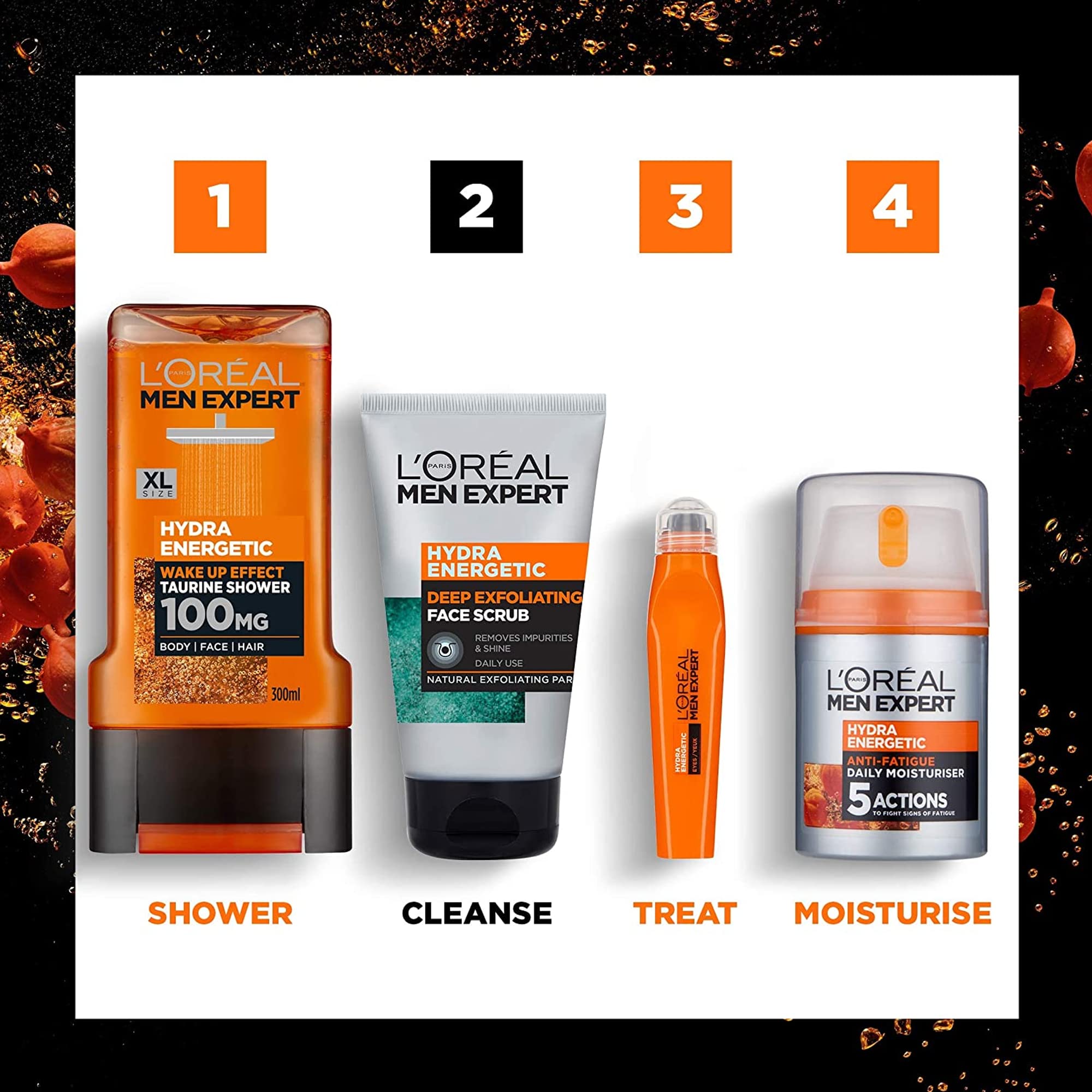 L'Oréal Men Expert Hydra Energetic Deep Exfoliating Face Scrub for Men 100 ml 5