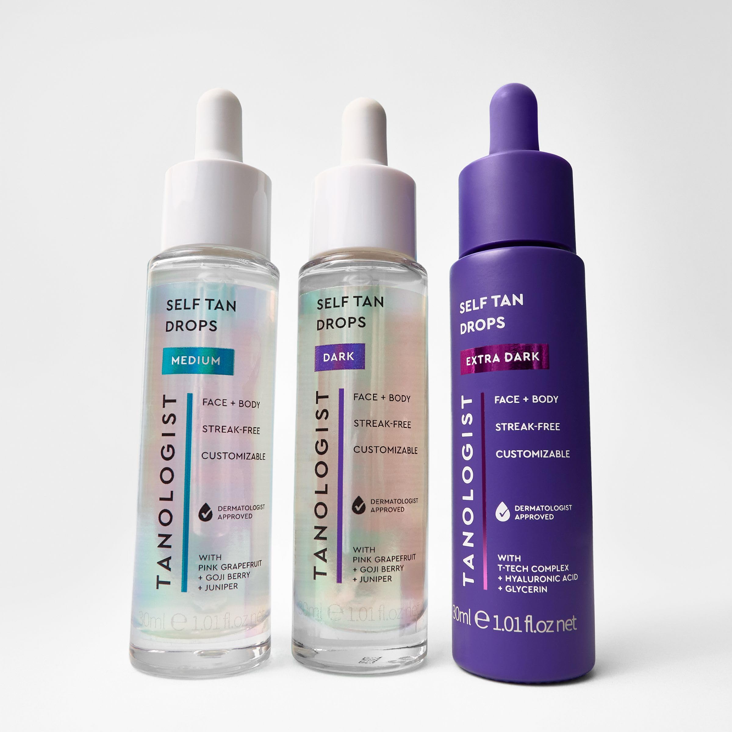 Tanologist Drops Extra Dark (30ml) - Hydrating Vegan Self Tanning Drops for Face & Body 9