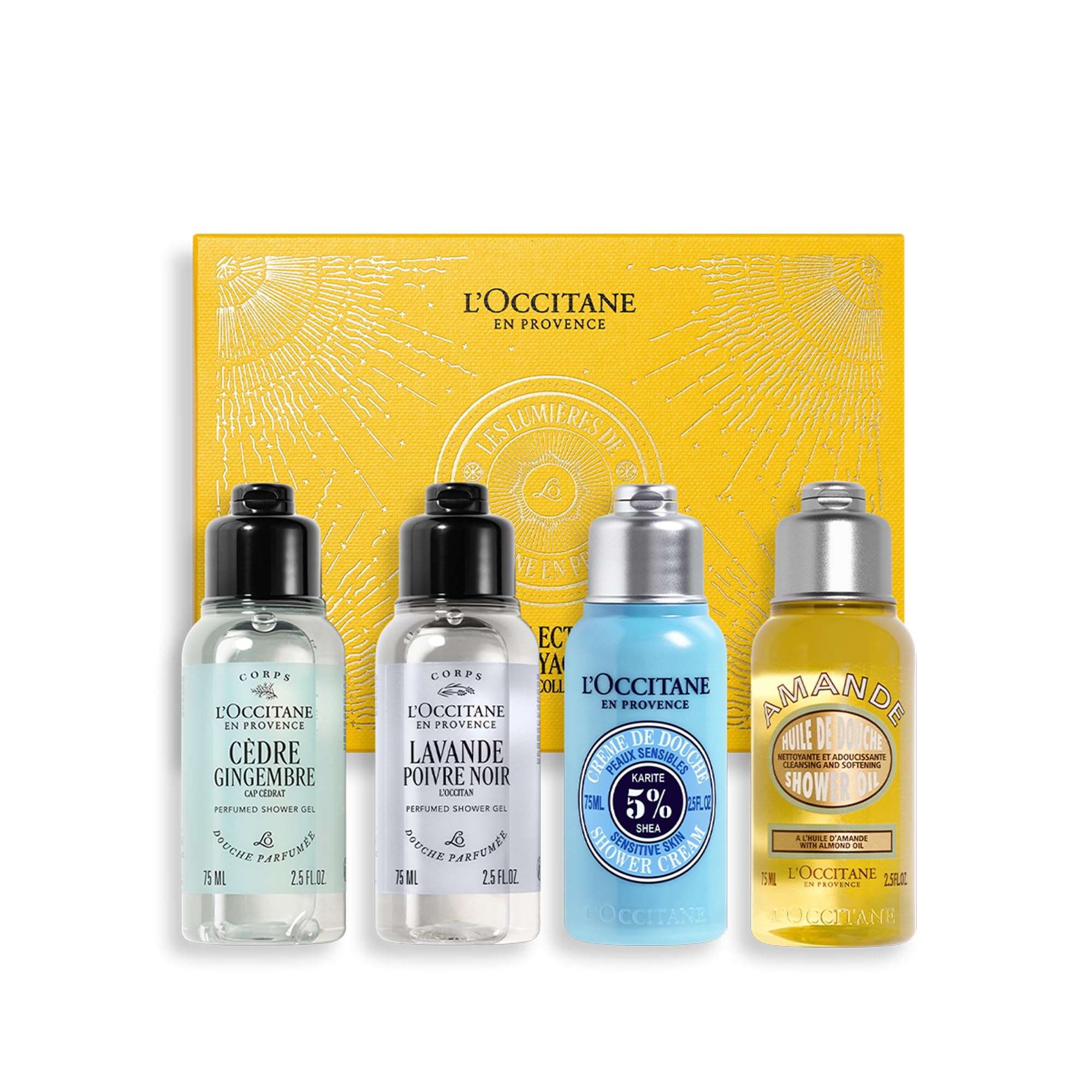 L'OCCITANE Aromatic Shower Gel Collection - Travel-Size Body Cleanser Essentials